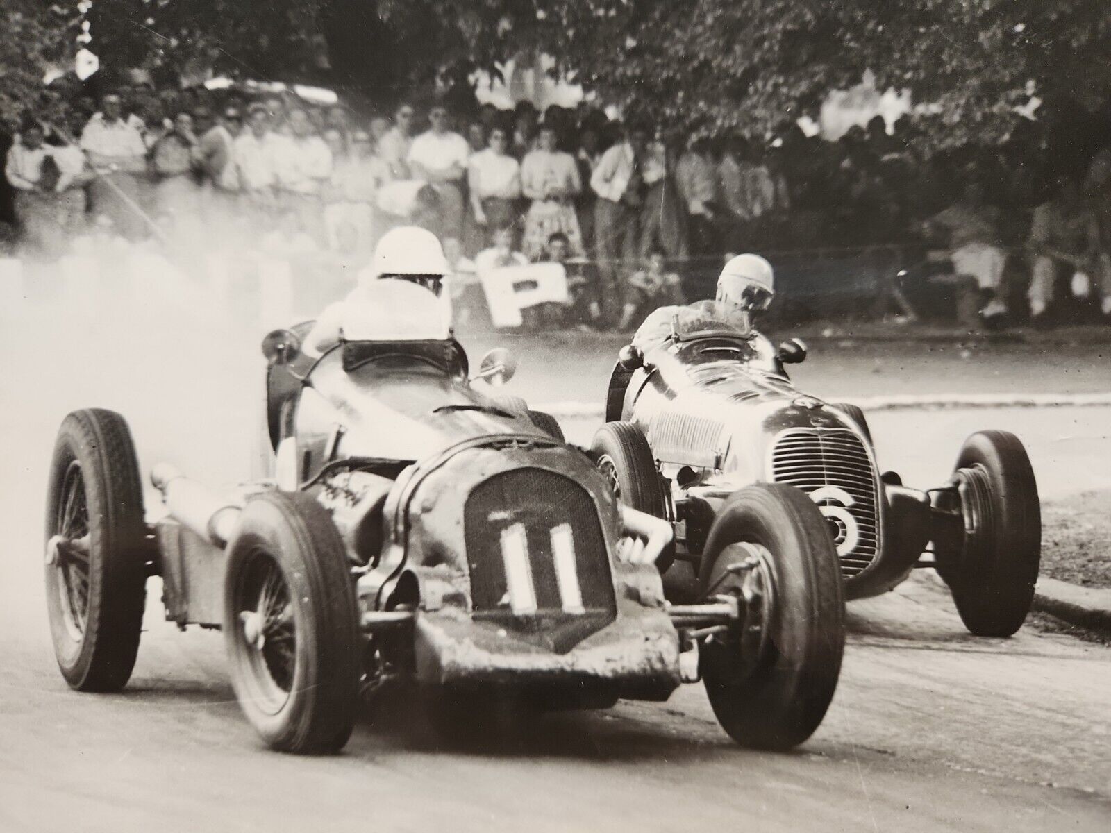 Vintage Press Photograph Melbourne Albert Park Grand Prix Cec Warren  1950s