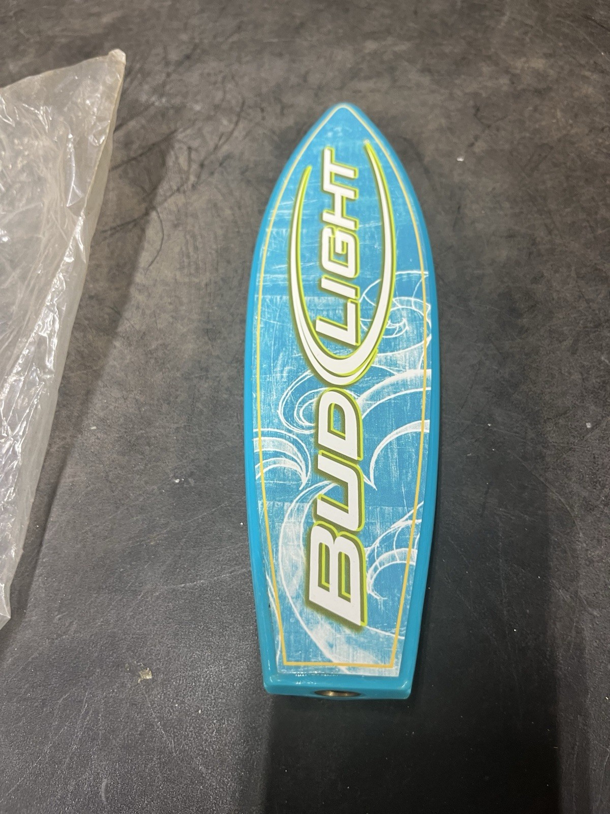 BUD LIGHT BLUE SURF BOARD BAR TAP 9\ BUD LIGHT BLUE SURF BOARD BAR TAP 9\