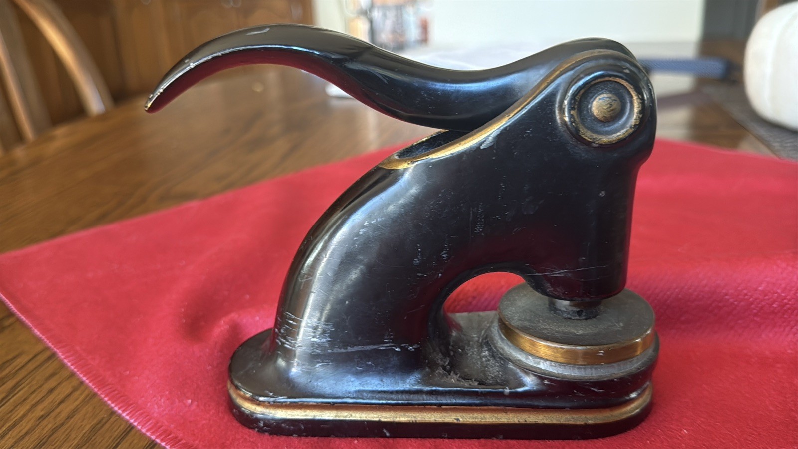 Vintage Antique Cast Iron Seal Press Stamp Embosser 1934 Tappenbeck + Culver CA Vintage Antique Cast Iron Seal Press Stamp Embosser 1934 Tappenbeck + Culver CA