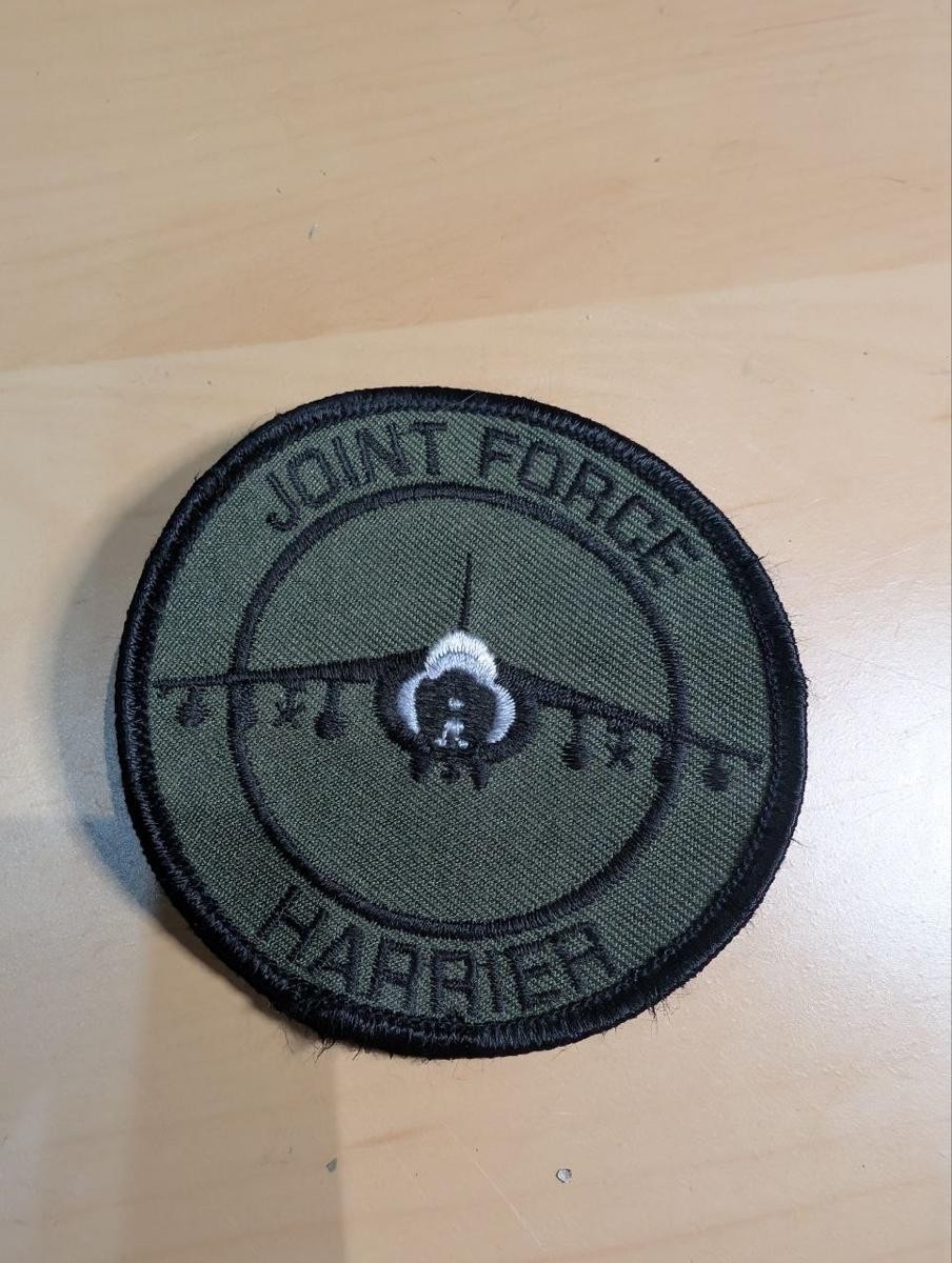 Joint Force Harrier Embroidered Patch RAF Royal Navy Jet Badge Joint Force Harrier Embroidered Patch RAF Royal Navy Jet Badge