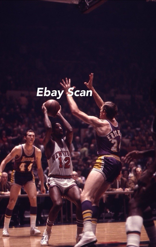 Original 35mm Slide Jerry West Dick Barnett Knicks Vs Lakers 1969-70 Original 35mm Slide Jerry West Dick Barnett Knicks Vs Lakers 1969-70