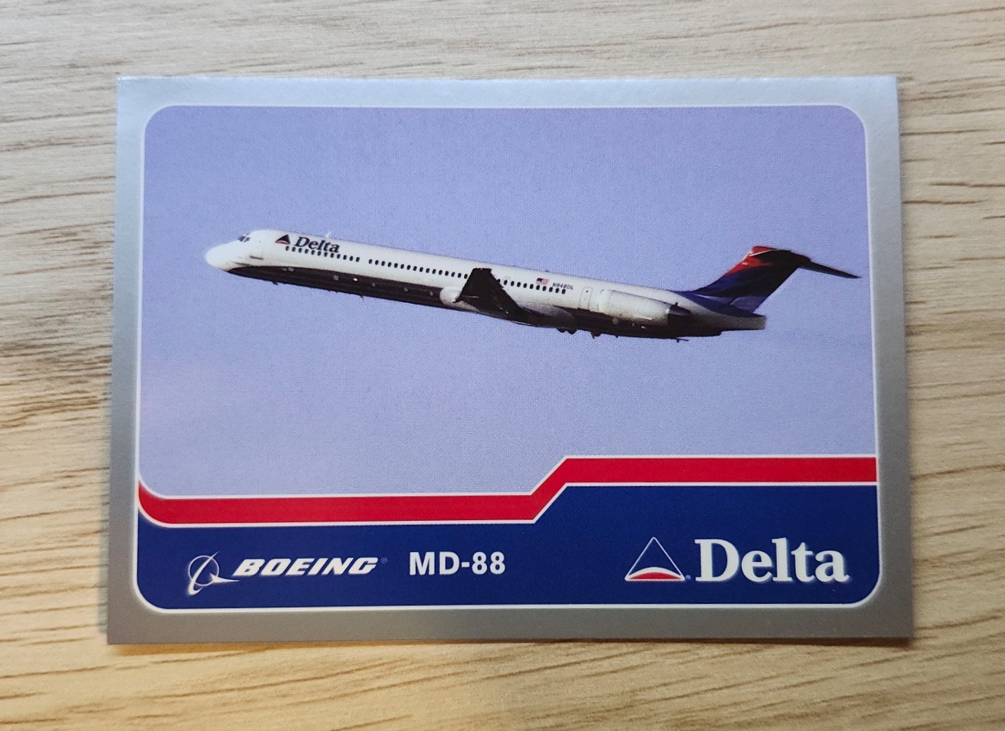 RARE & VINTAGE 2003 Delta Airlines - Trading Card #2 Boeing MD-88 (W/ Protector) RARE & VINTAGE 2003 Delta Airlines - Trading Card #2 Boeing MD-88 (W/ Protector)