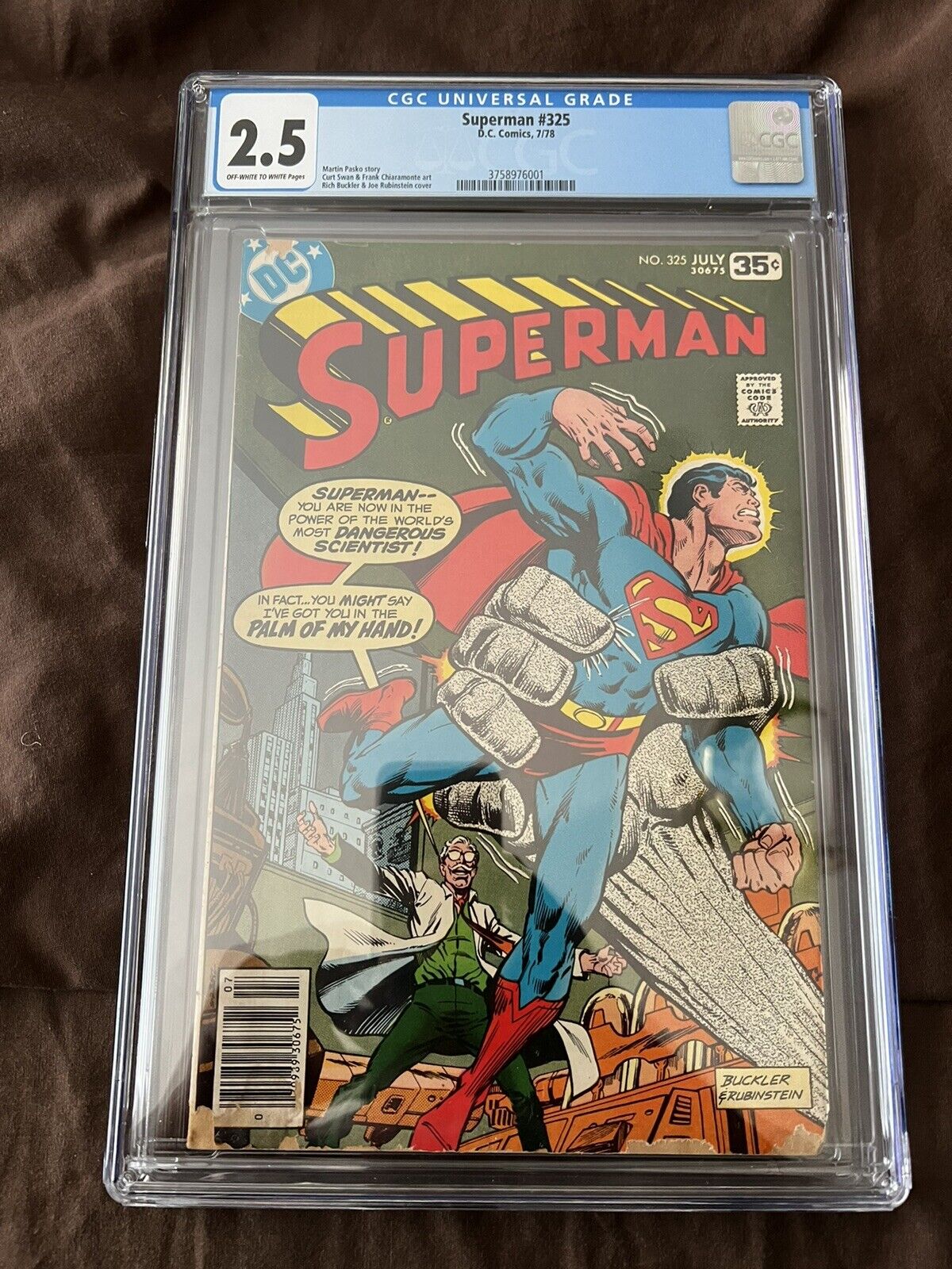 Superman #325 CGC Graded 2.5
