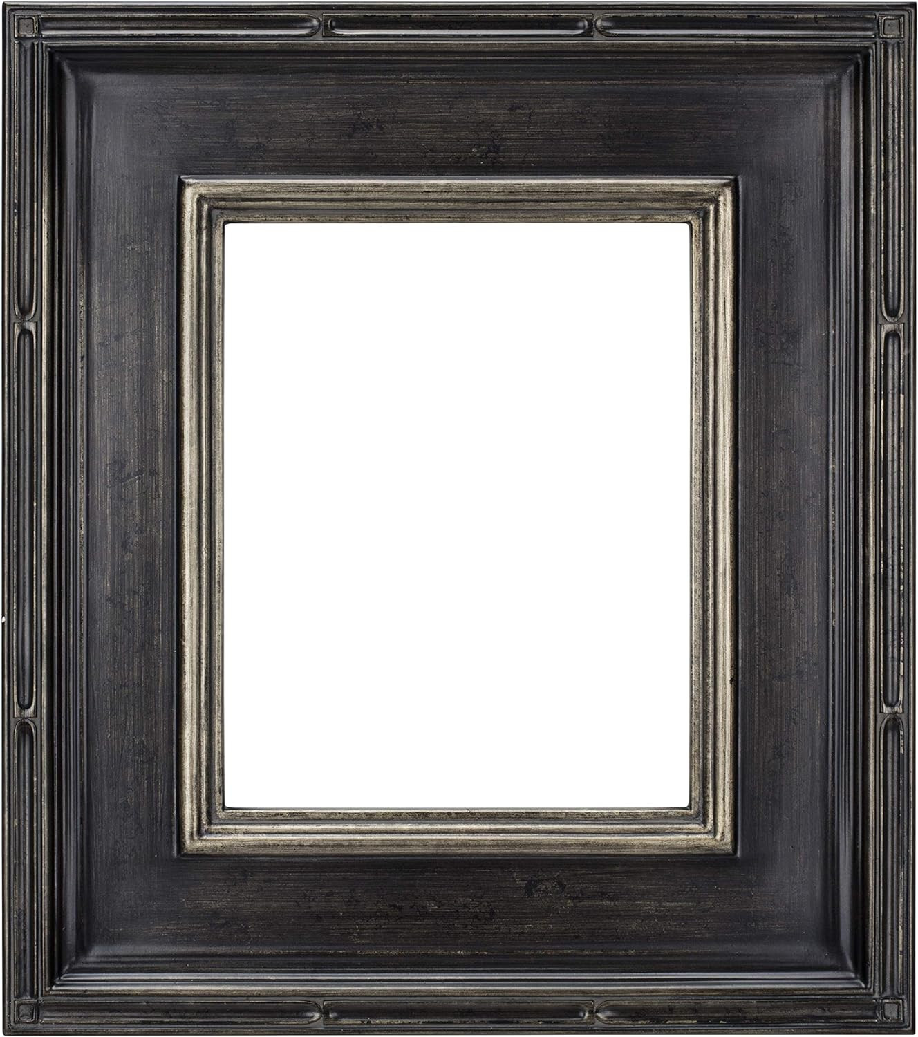 Antique Black & Silver 8x10 Museum Plein Aire Picture Frame - Open Back
