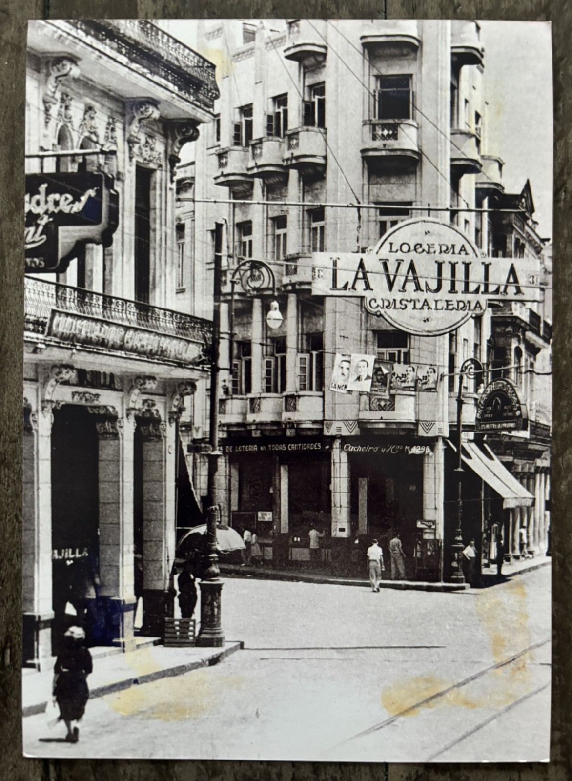 1950s Havana Cuba Street Photos La Vajilla Shops Signs Architecture Pre Castro