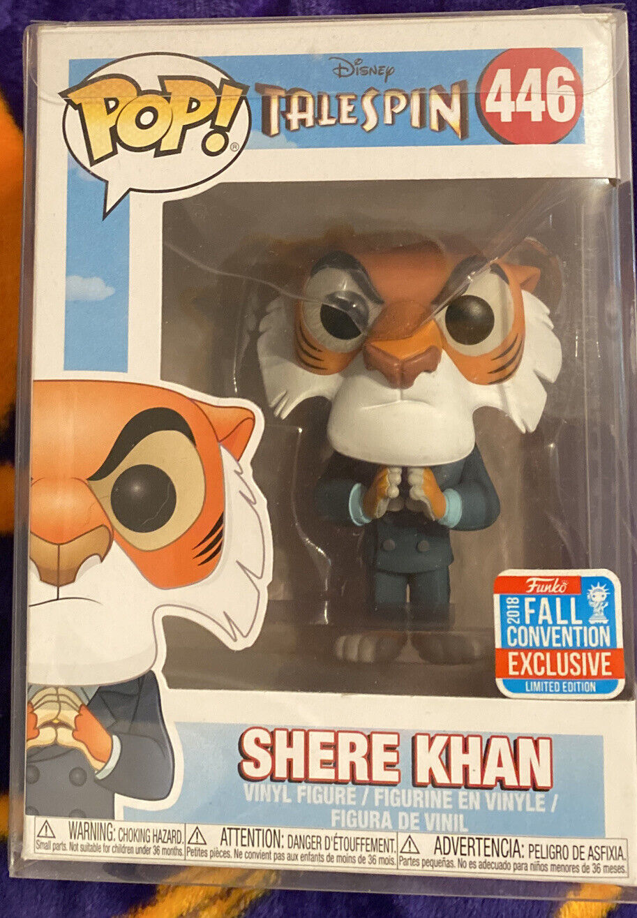 Funko Disney Talespin SHERE KAHN (#446)NYCC 2018 Exclusive W/Protective Cover