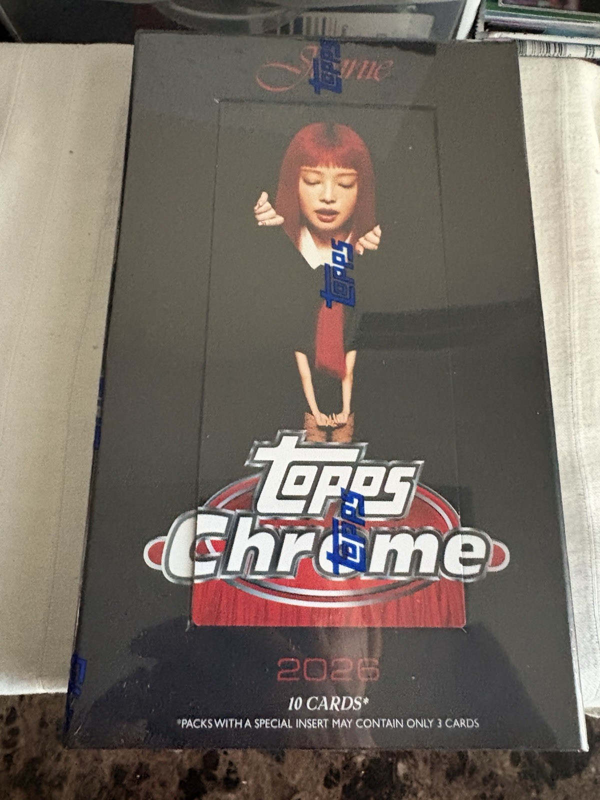 2026 TOPPS CHROME x JENNIE HOBBY BOX (10 Cards) Brand New 2026 TOPPS CHROME x JENNIE HOBBY BOX (10 Cards) Brand New