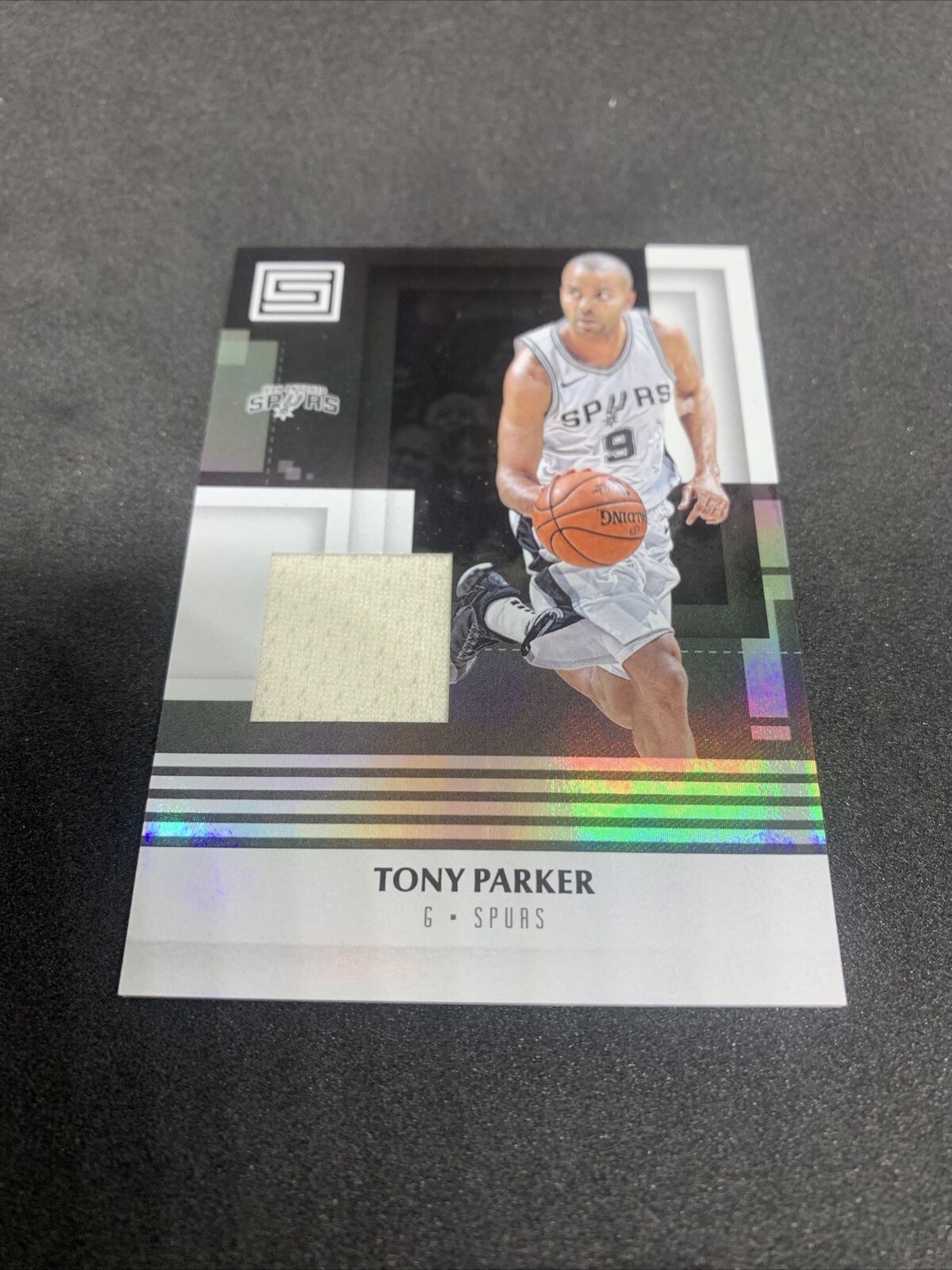 2018-19 Panini Status Basketball Tony Parker RPA Jersey Spurs M-TPK