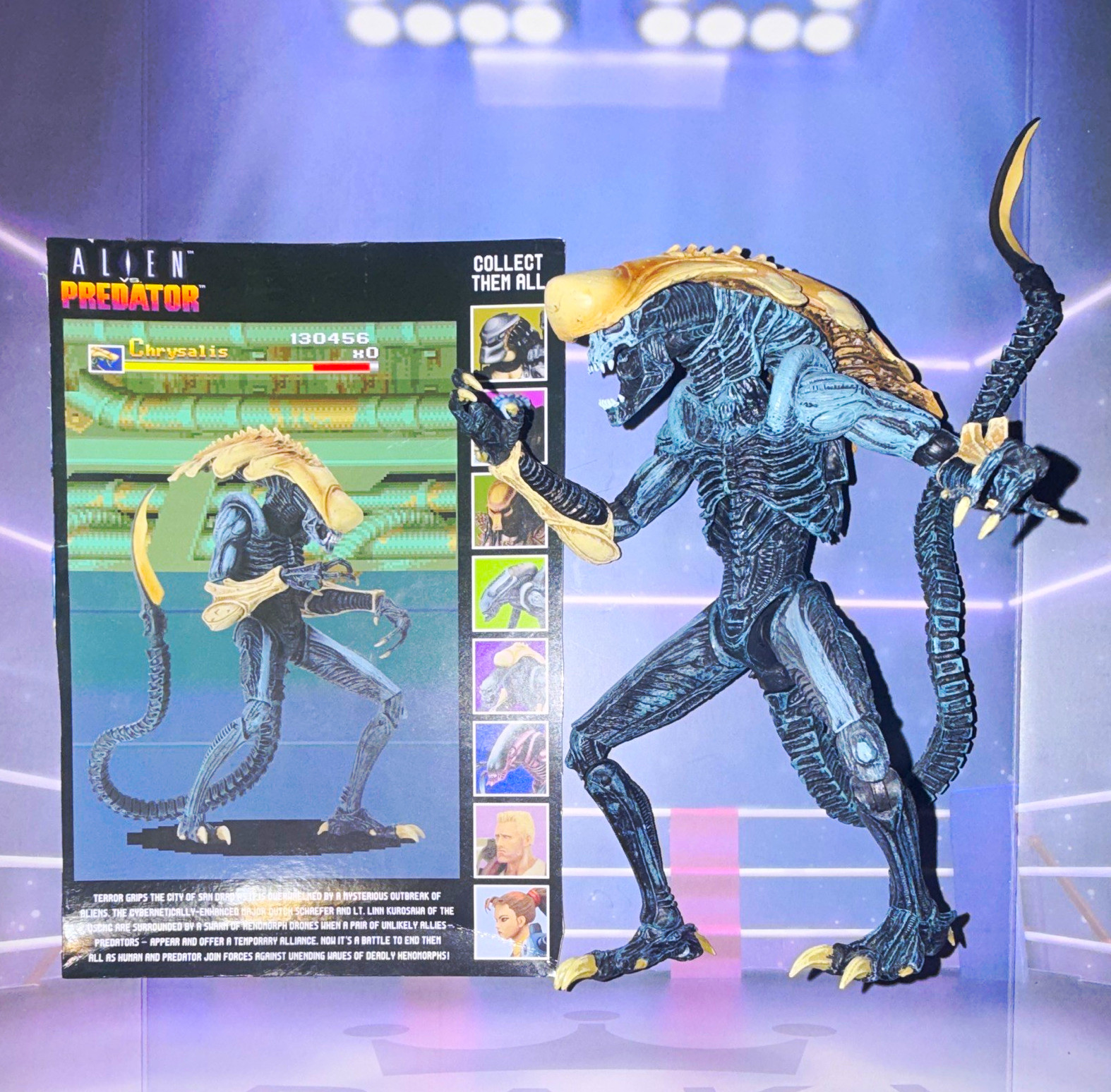 NECA AVP Alien vs Predator Chrysalis Alien Xenomorph LOOSE Action Figure