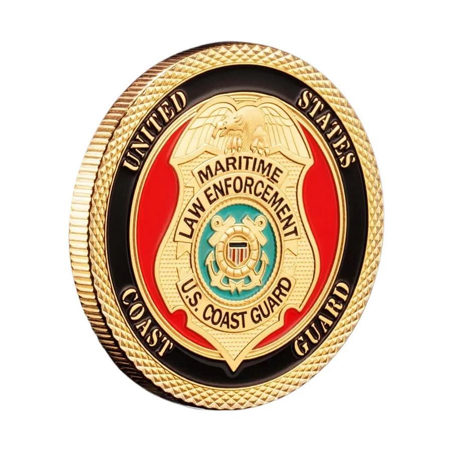 Coast Guard Maritime Law Enforcement Challenge Coin Military Collectable 1-pc Coast Guard Maritime Law Enforcement Challenge Coin Military Collectable 1-pc