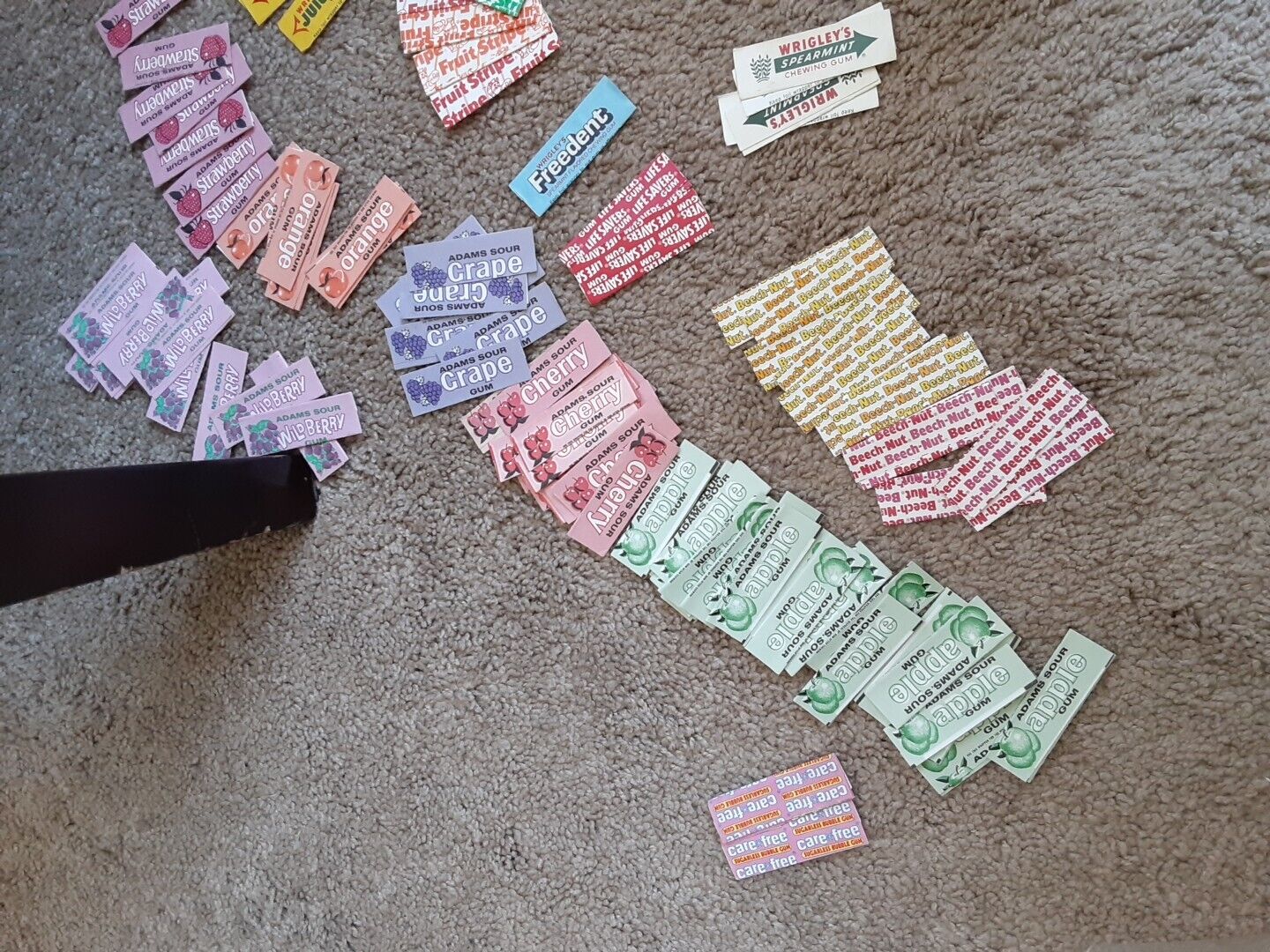 Rare Vintage Lot of Wrigley’s Adams Fun Stripes And MORE Gum Wrappers over 145..