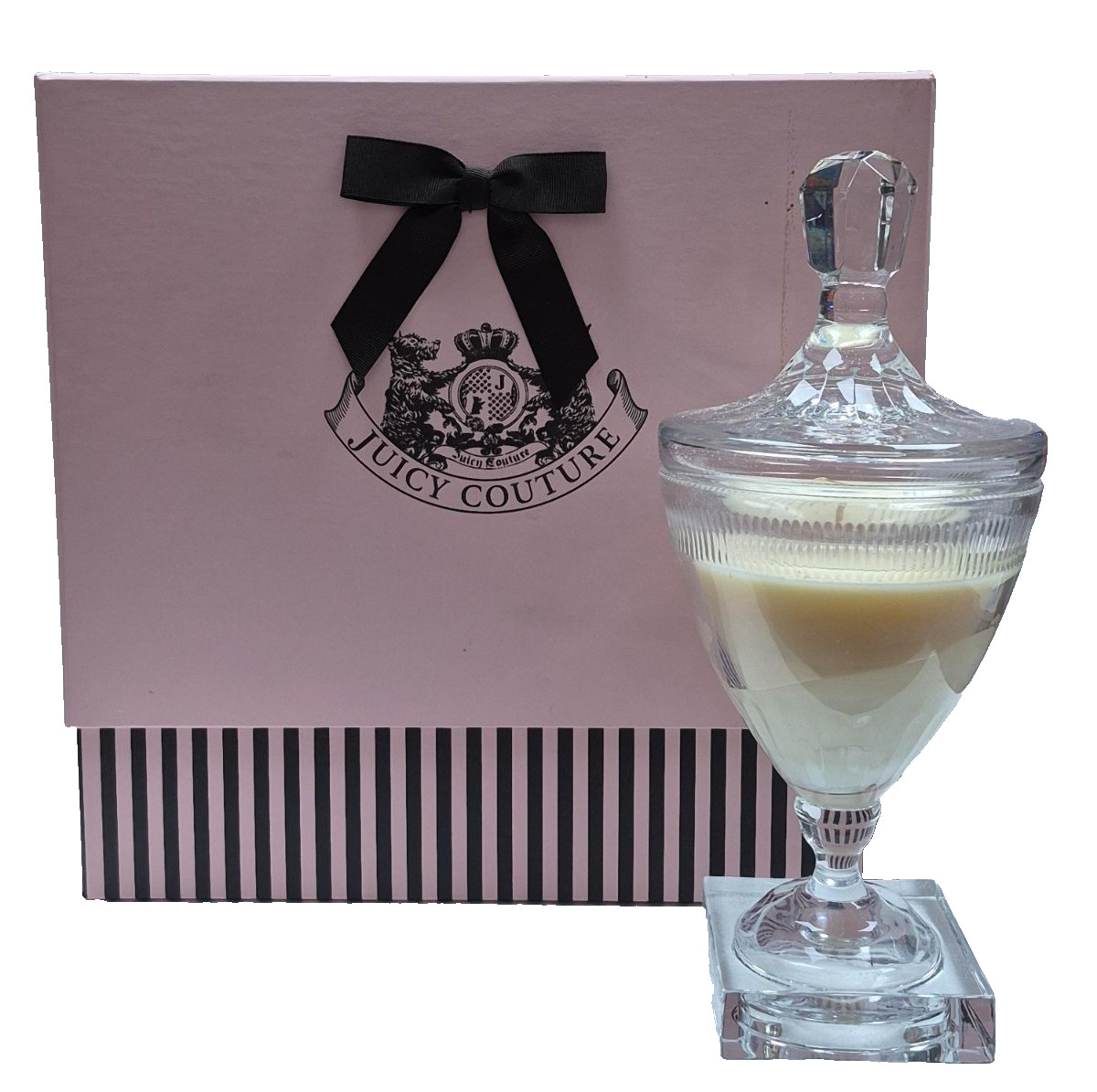 JUICY COUTURE Candle 11 oz + CRYSTAL GOBLET NUMBERED EDITION $450.00 retail JUICY COUTURE Candle 11 oz + CRYSTAL GOBLET NUMBERED EDITION $450.00 retail