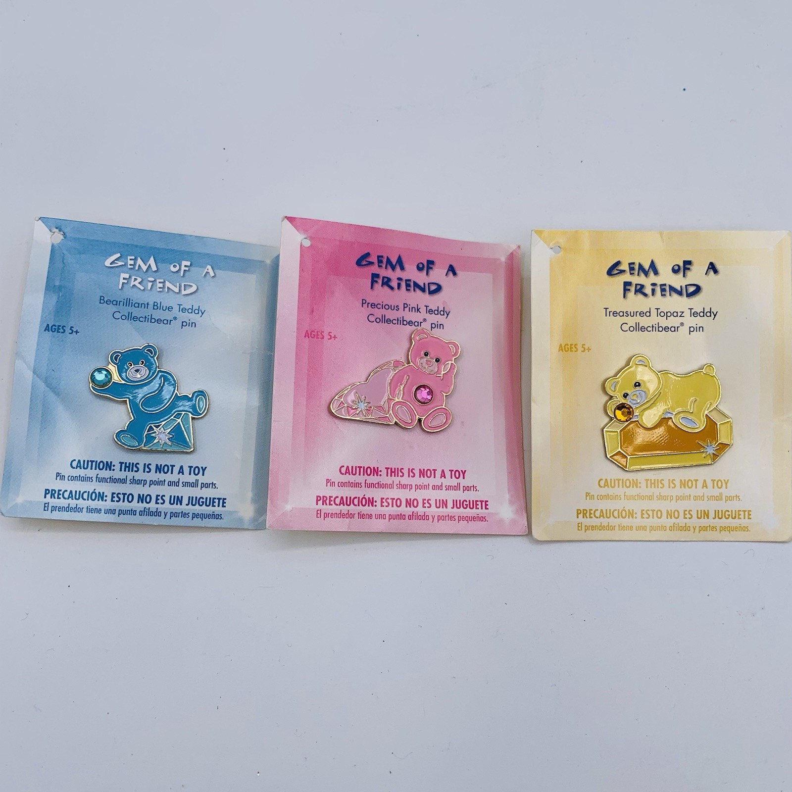 Build A Bear Workshop Gem Of A Friend 2008 Lapel Pin Lot of 3 Build A Bear Workshop Gem Of A Friend 2008 Lapel Pin Lot of 3