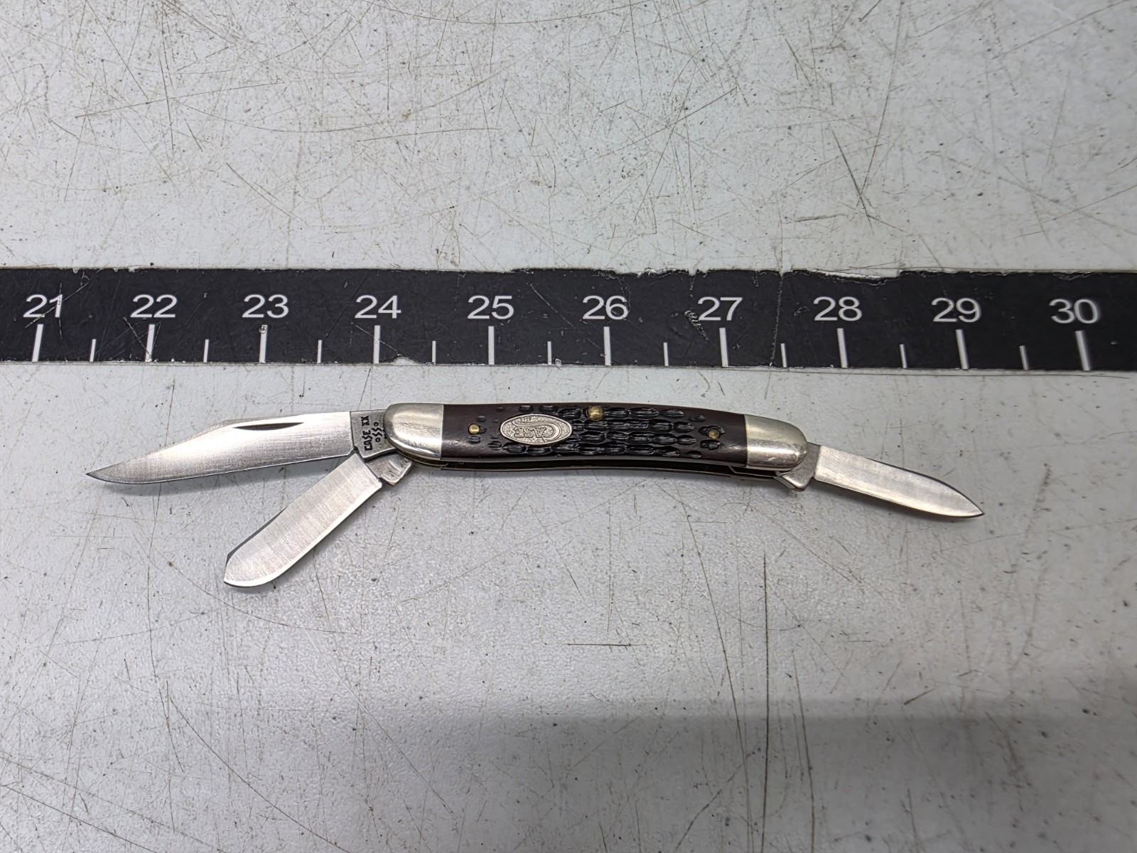 Vintage 1988 Case XX 63087 Stockman Jigged Delrin Handle Folding Pocket Knife Vintage 1988 Case XX 63087 Stockman Jigged Delrin Handle Folding Pocket Knife
