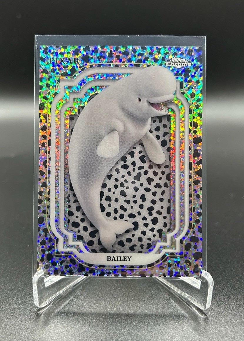 2024 TOPPS CHROME DISNEY #108 BAILEY BLACK & WHITE SPECKLE /101 2024 TOPPS CHROME DISNEY #108 BAILEY BLACK & WHITE SPECKLE /101