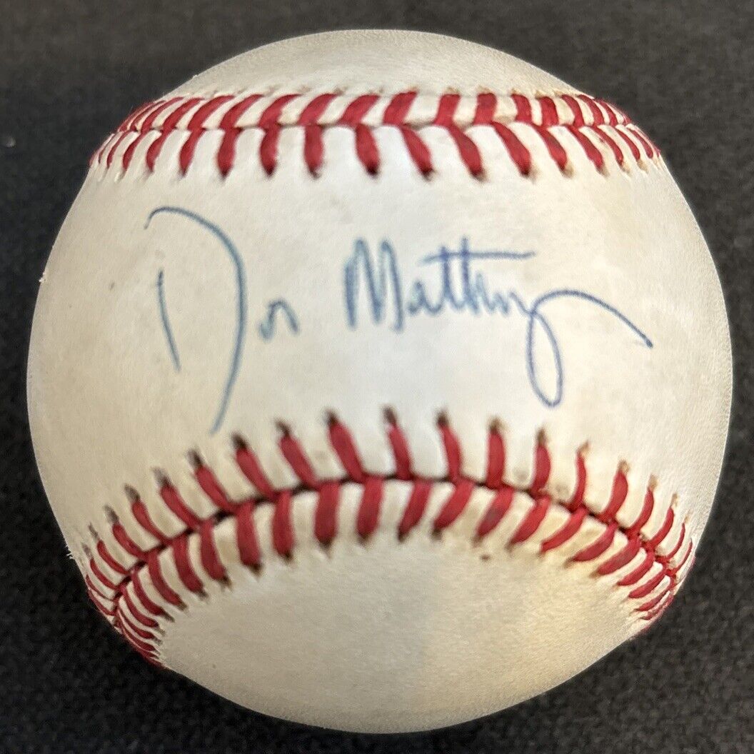 Don Mattingly Signed OML Official Baseball PSA/DNA Authenticated