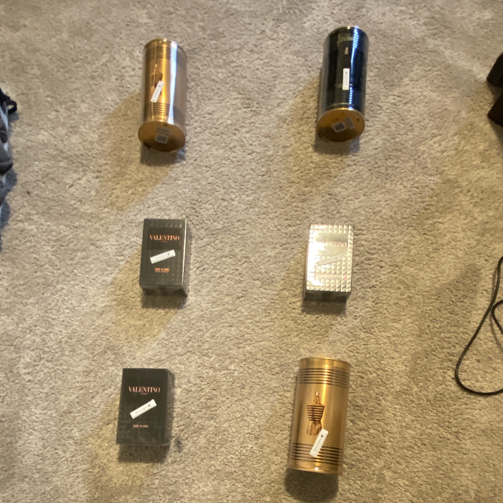 Valentino Lot of 6 Collectible Lighters, Mixed Styles, Gold & Black Valentino Lot of 6 Collectible Lighters, Mixed Styles, Gold & Black