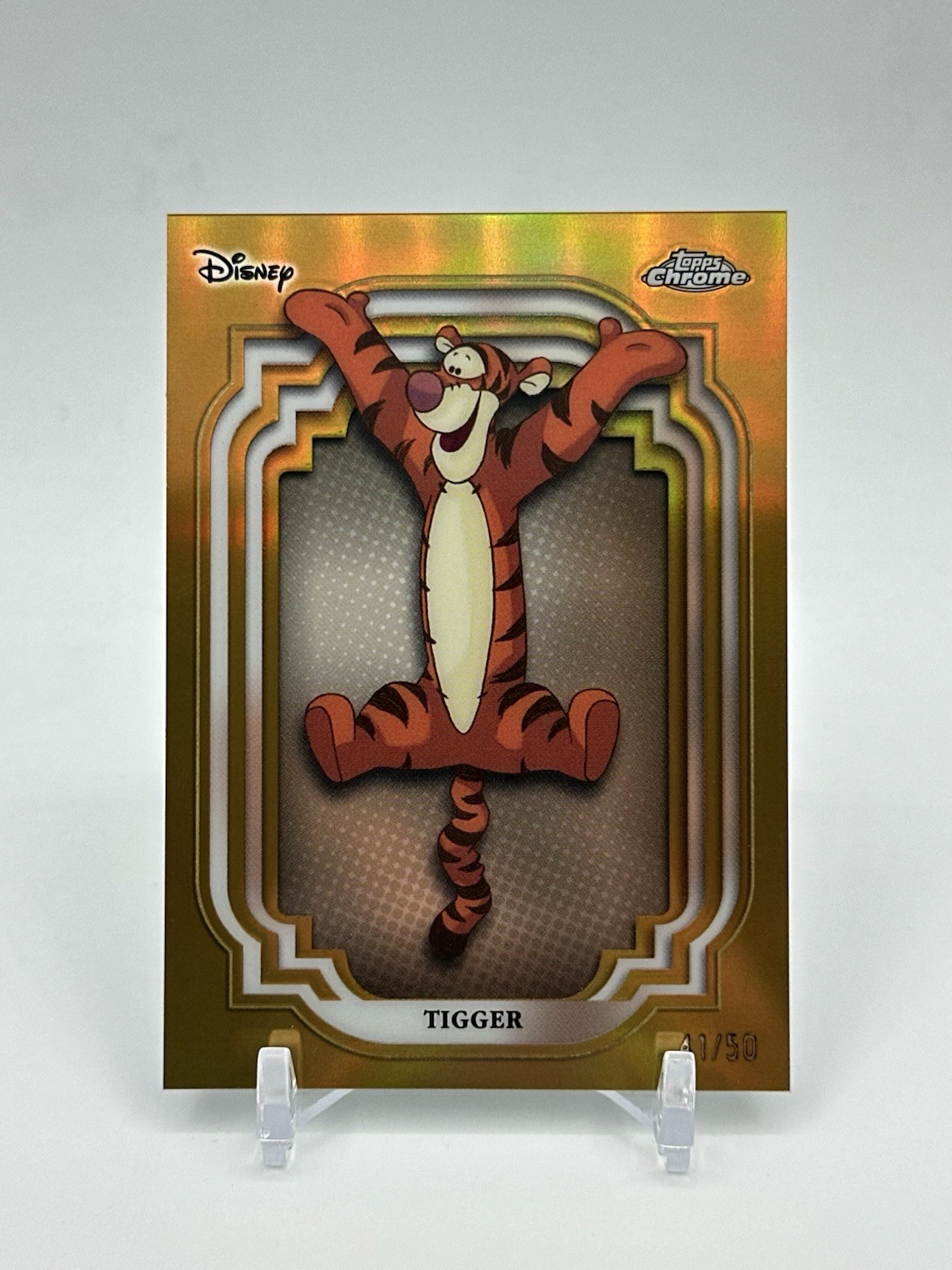Tigger #/50 Gold Refractor 2024 Topps Disney Chrome Winnie The Pooh Tigger #/50 Gold Refractor 2024 Topps Disney Chrome Winnie The Pooh