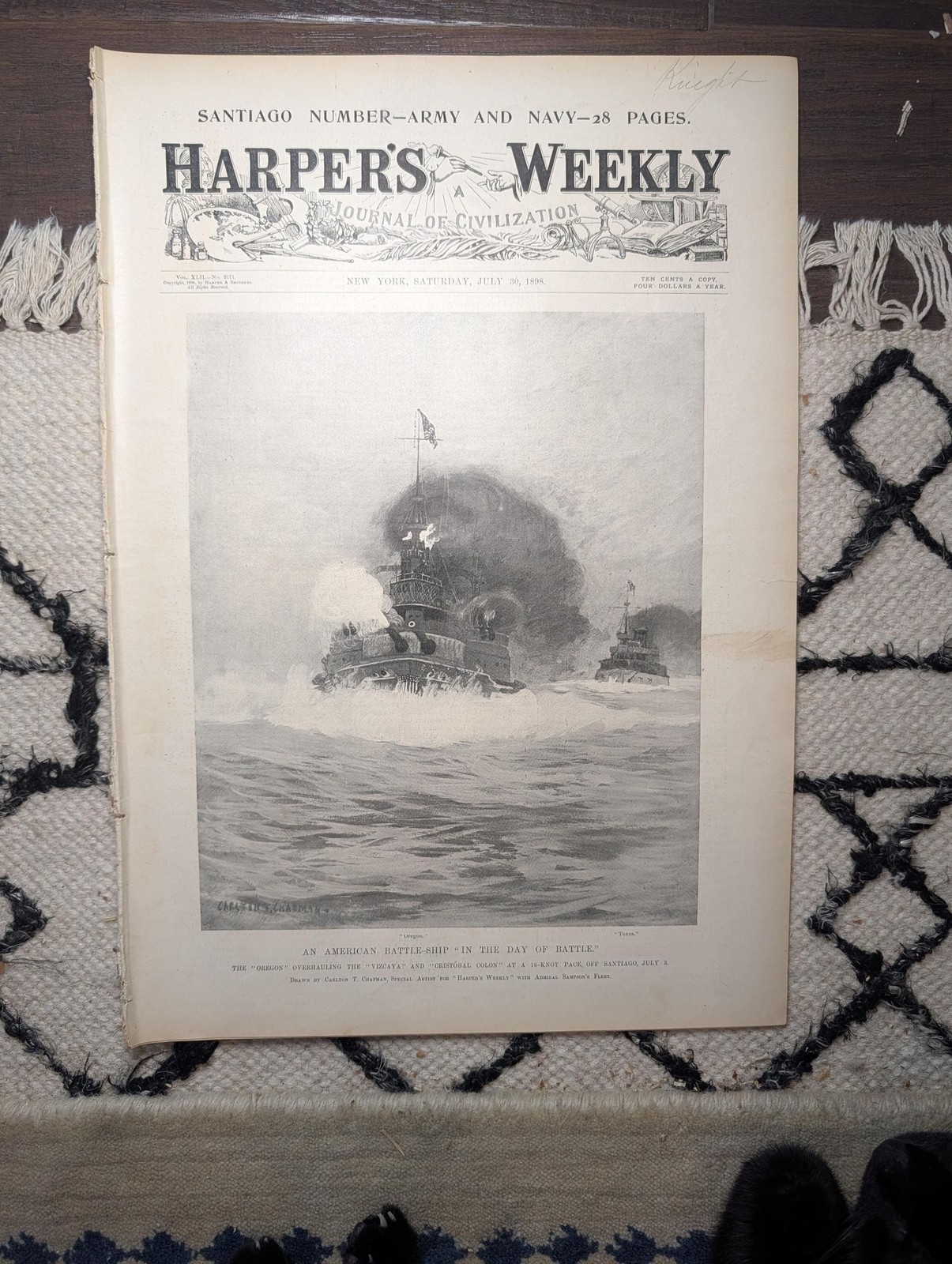 1898 San Juan Hill Charged & Captured, Cerveras Fleet Destroyed — Jul 30