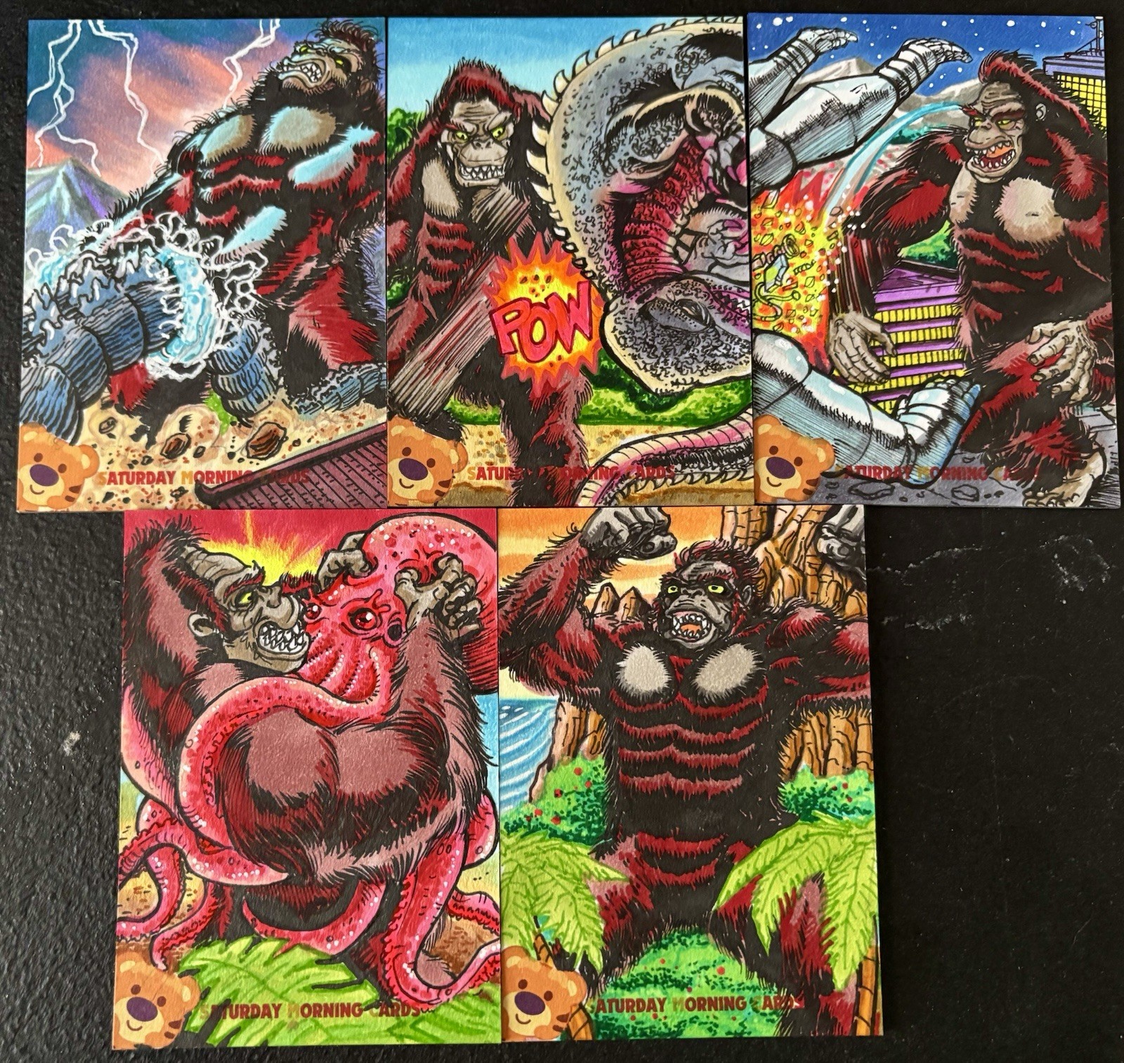 KING KONG SMC 2026 - Full Color Original Commission Sketch Card AP By FBW