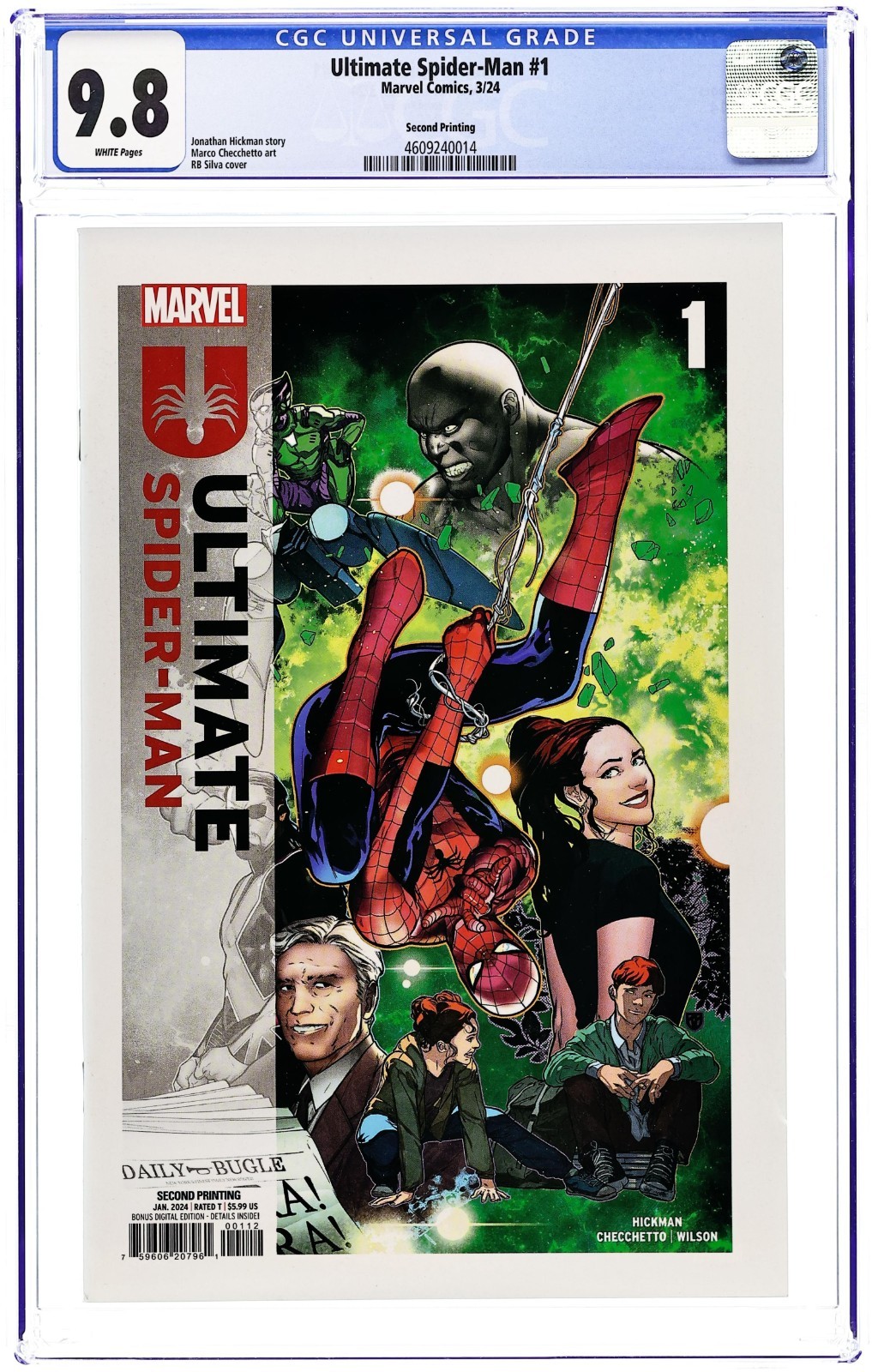 Ultimate Spider-Man #1P - 2024 - CGC 9.8 - RB Silva Ultimate Spider-Man #1P - 2024 - CGC 9.8 - RB Silva