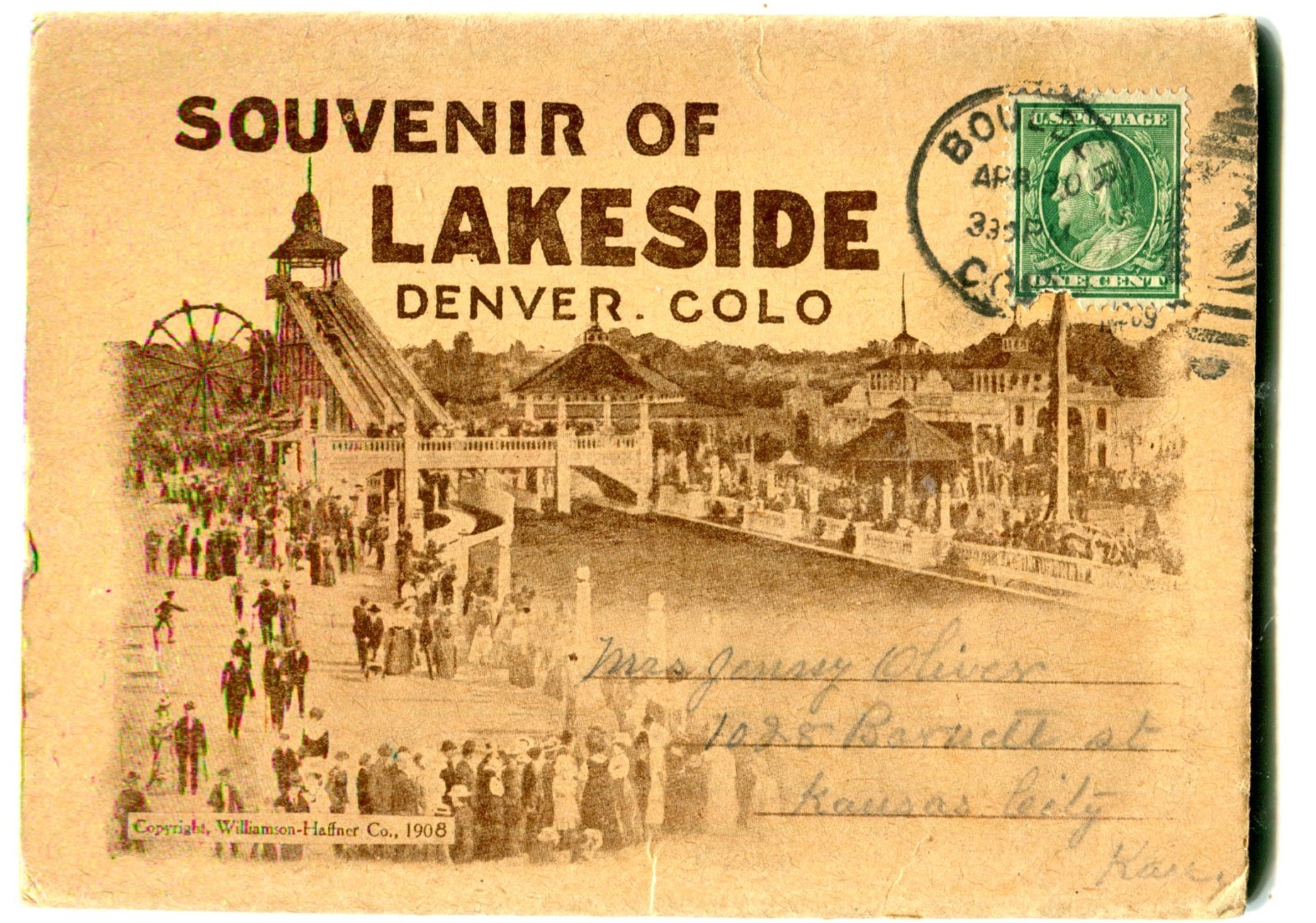 Denver CO 10 Views Souvenir Folder Lakeside Park White City 1909 Lots of Rides Denver CO 10 Views Souvenir Folder Lakeside Park White City 1909 Lots of Rides