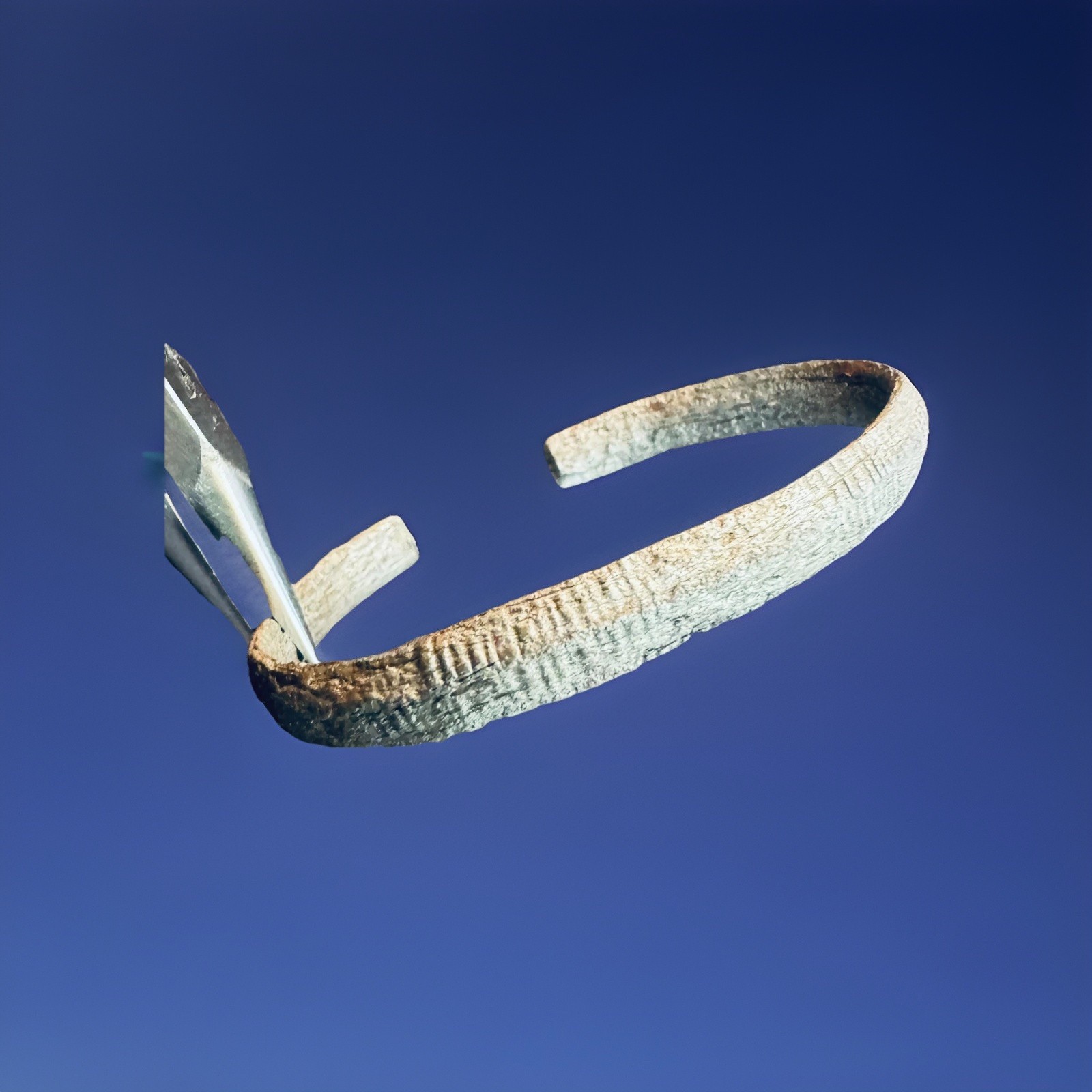 GENUINE ANCIENT Iron Penannular Bracelet, 2nd Century BCE GENUINE ANCIENT Iron Penannular Bracelet, 2nd Century BCE