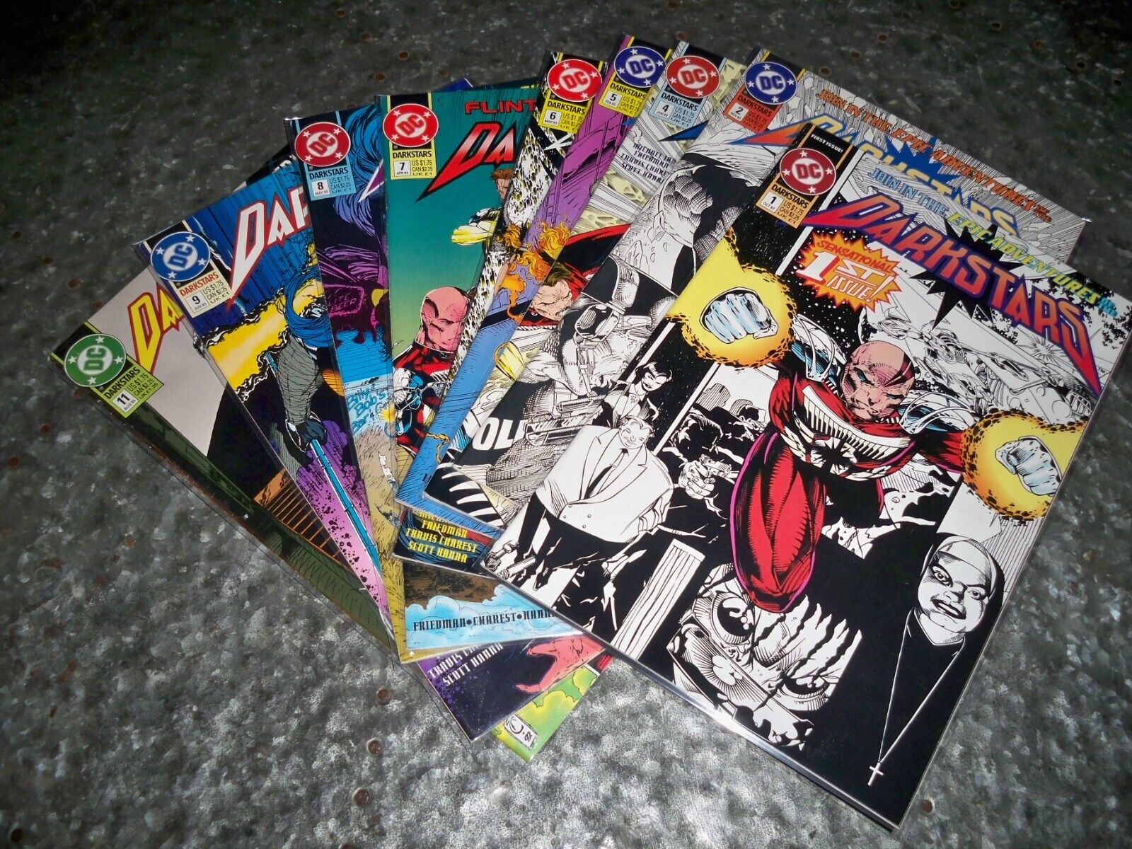 Darkstars #1-11 missing #3 & #10 Lot of 9 DC Comics Bagged 1992 HIGH GRADE