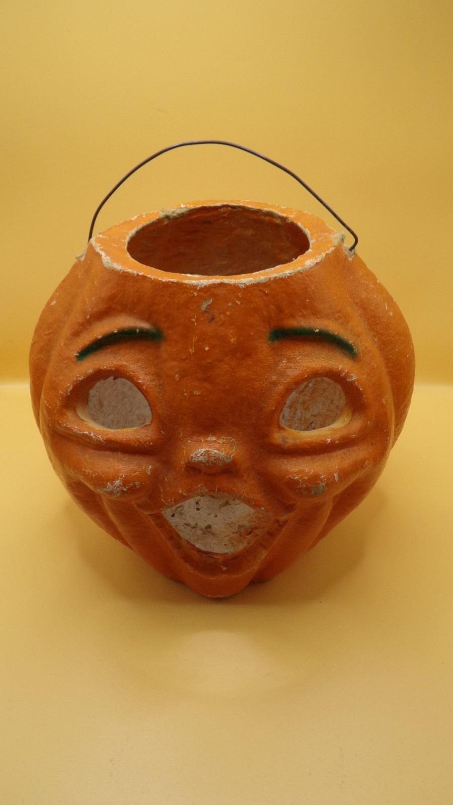 Vintage Choir Boy Paper Mache Pulp Halloween Jack O Lantern 8”