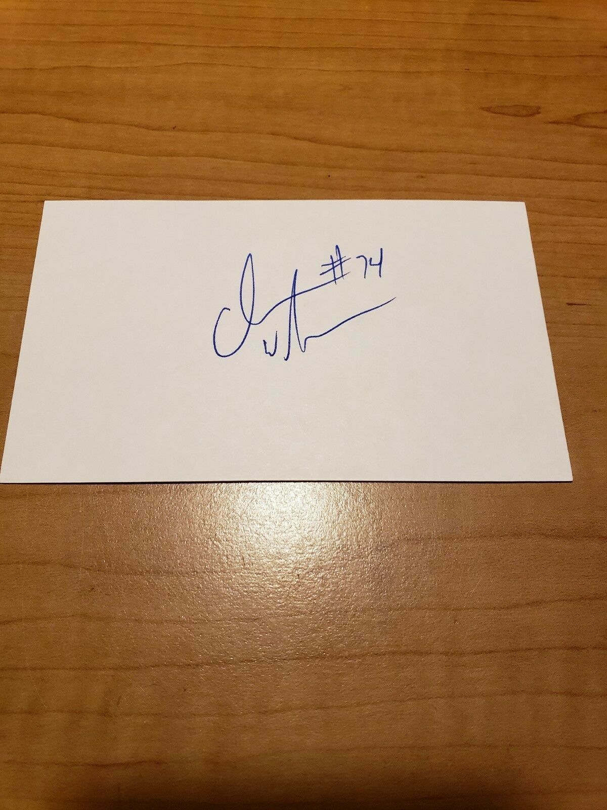 CHRIS WHEELER - FOOTBALL - AUTOGRAPH SIGNED - INDEX CARD - AUTHENTIC- A6276