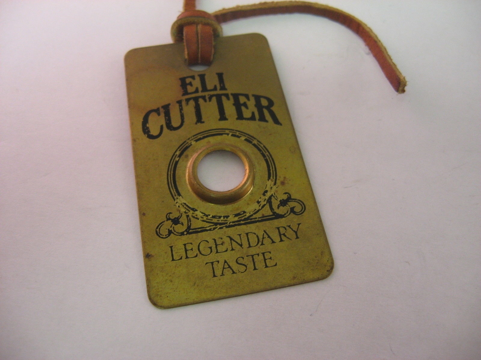 Vintage Eli Cutter Bourbon Whiskey Promo Brass Cigar Cutter Tag Fob Legendary Vintage Eli Cutter Bourbon Whiskey Promo Brass Cigar Cutter Tag Fob Legendary