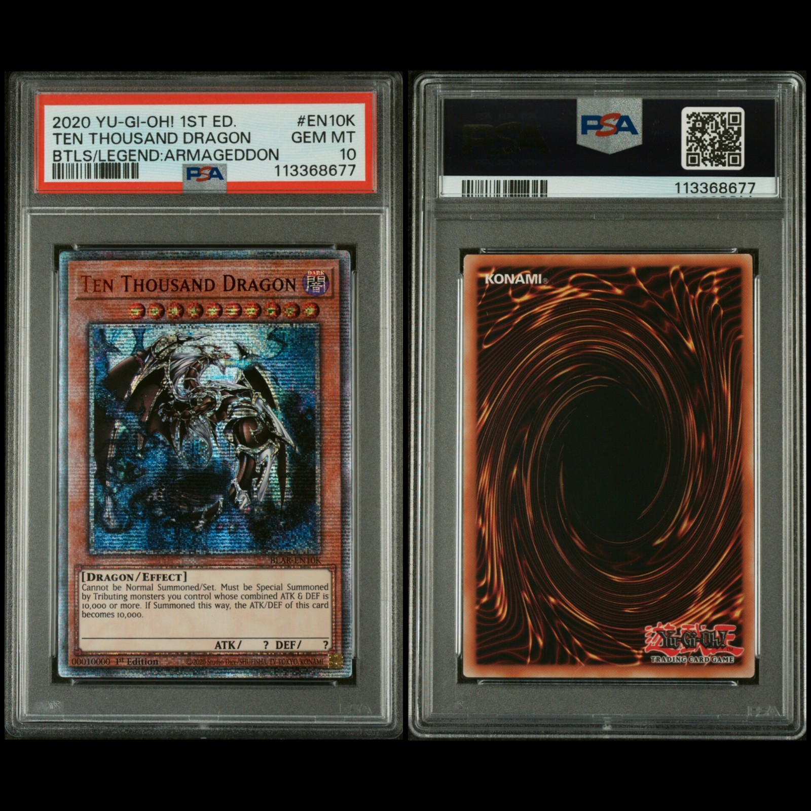 Ten Thousand Dragon - BLAR-EN10K - 1st Edition - Yugioh - PSA 10 Ten Thousand Dragon - BLAR-EN10K - 1st Edition - Yugioh - PSA 10