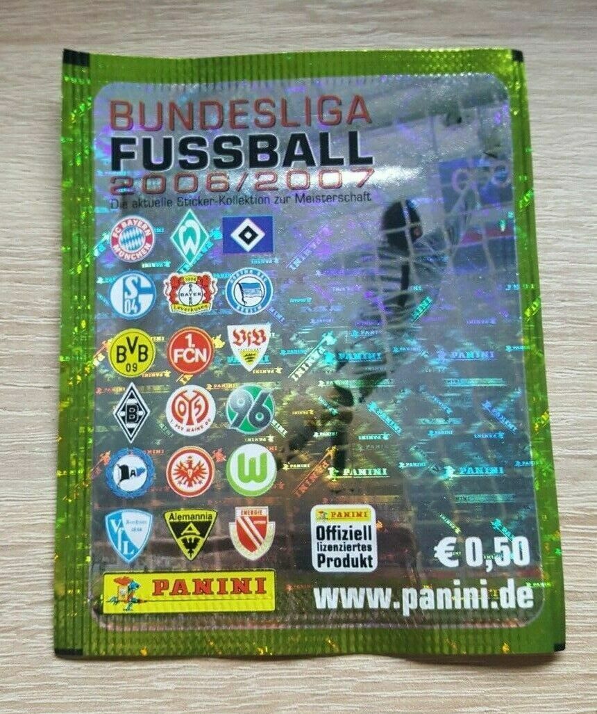 Panini 1 bag Bundesliga 2006 2007 bustina pocket packet pack over tops