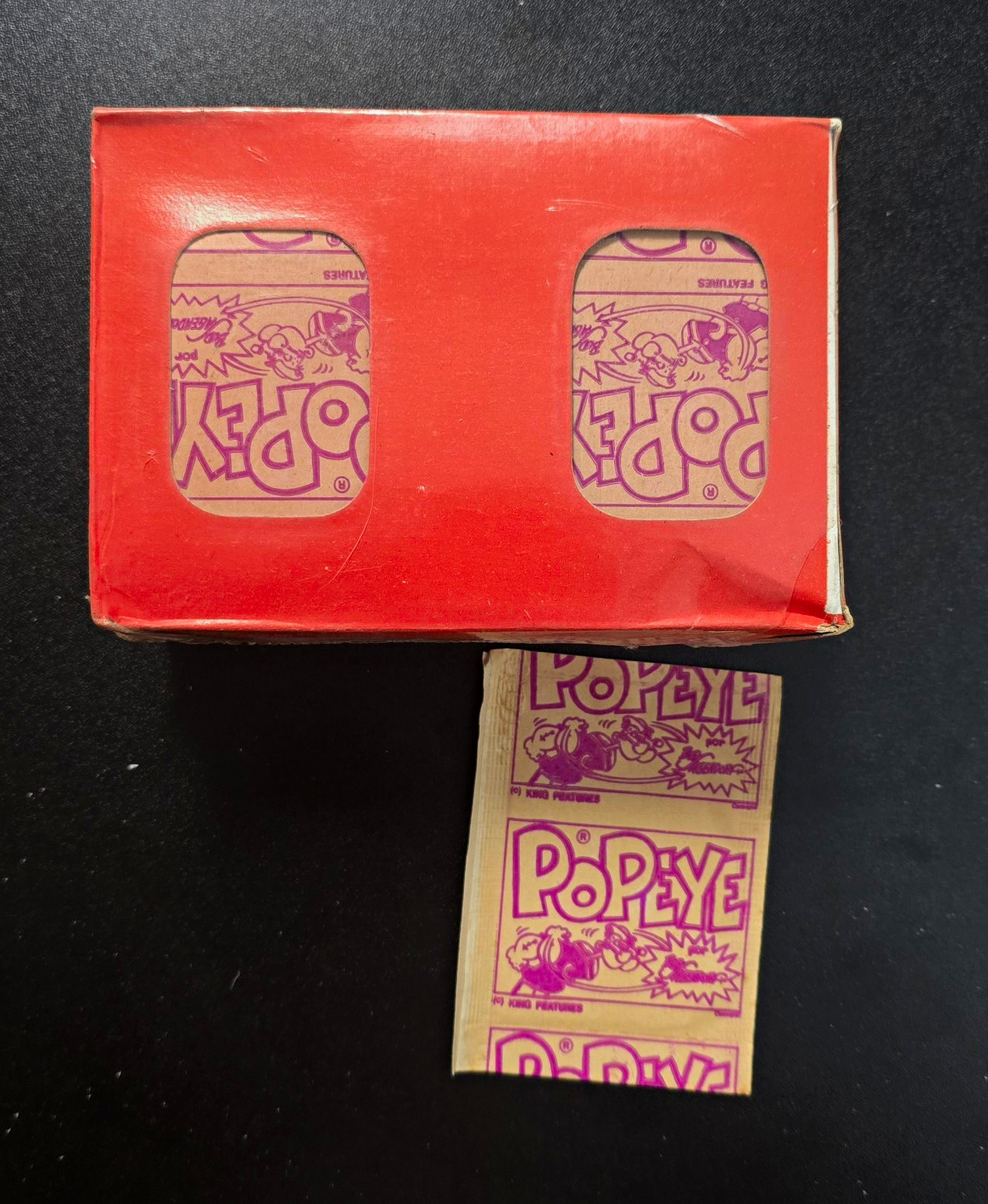 Vintage 1980s Popeye Reyauca Venezuela Factory Sealed Box 200 Sticker Packs Vintage 1980s Popeye Reyauca Venezuela Factory Sealed Box 200 Sticker Packs