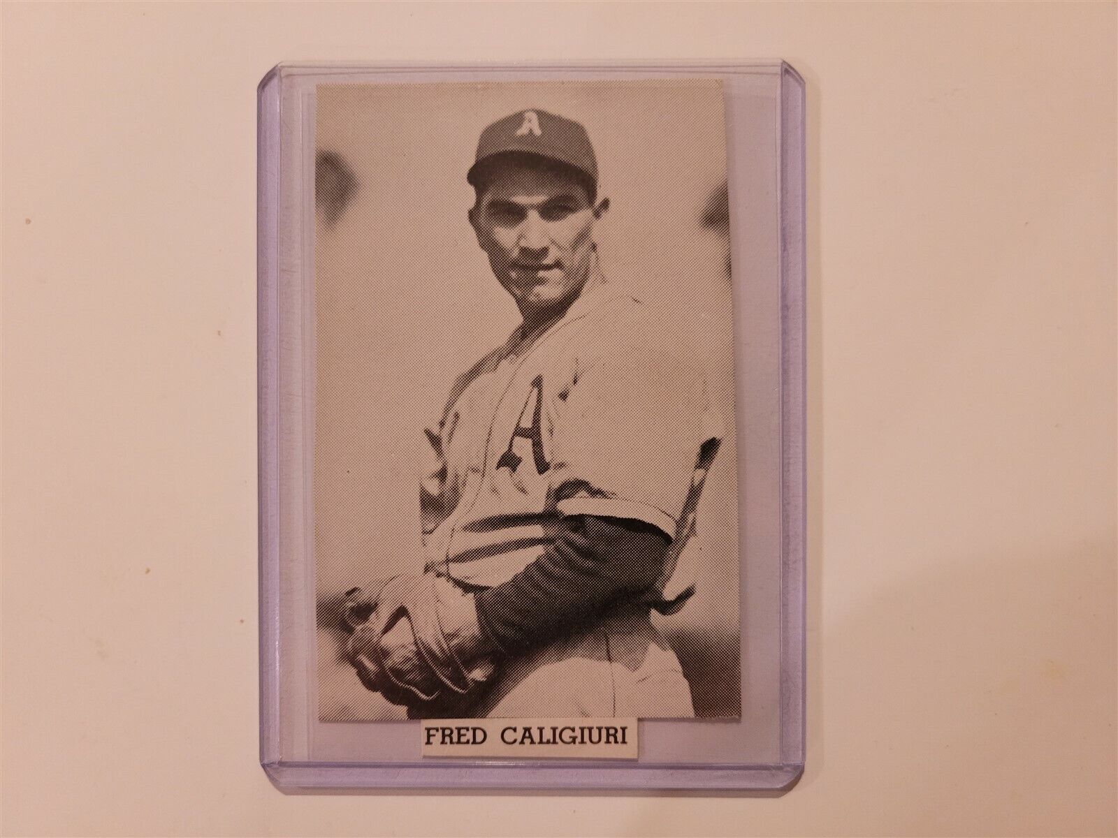 Fred Caligiuri 1941 A\'s Baseball Player Panel RARE 