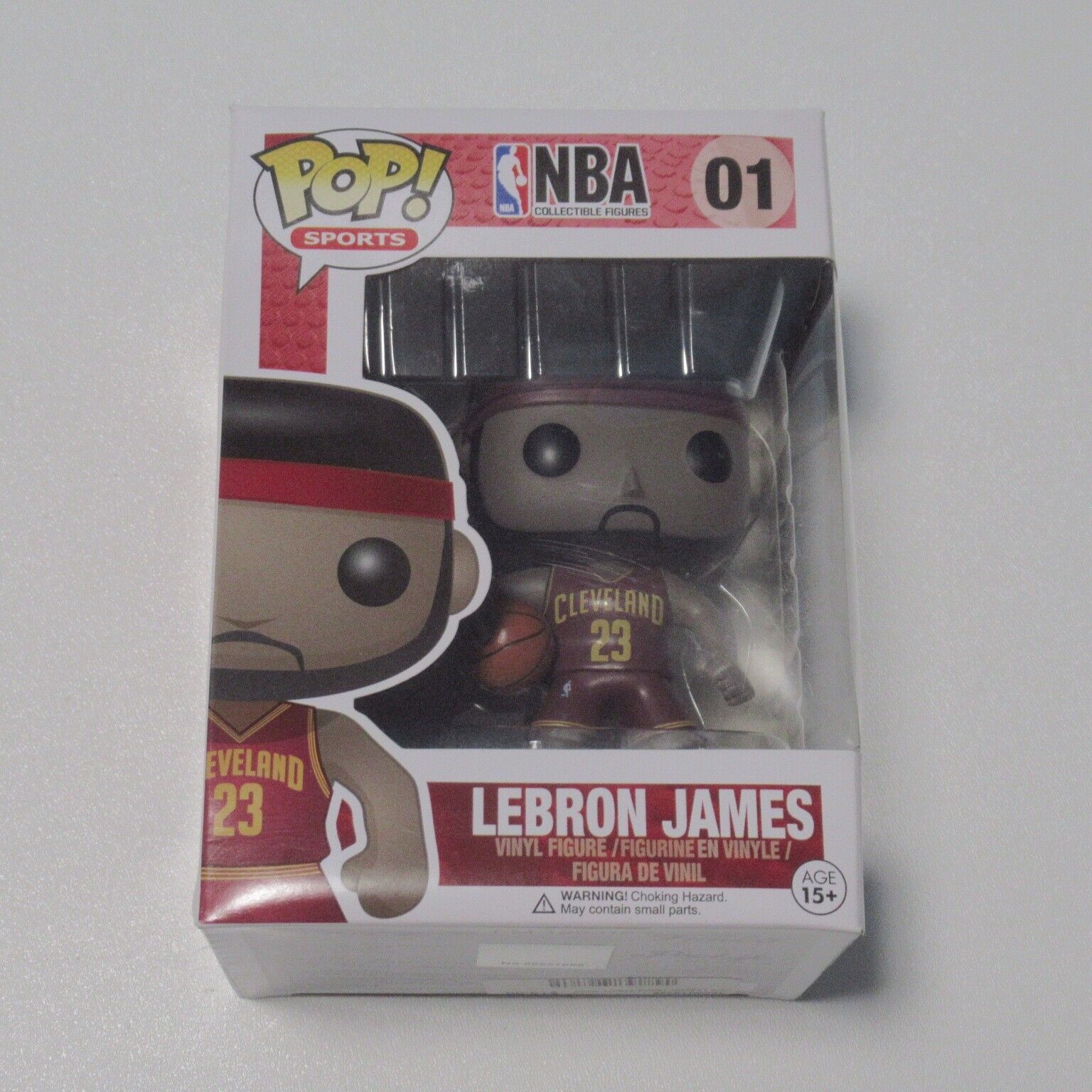 Lebron James Funko Pop #01 NBA Cleveland Cavaliers Red Jersey Vinyl Figure