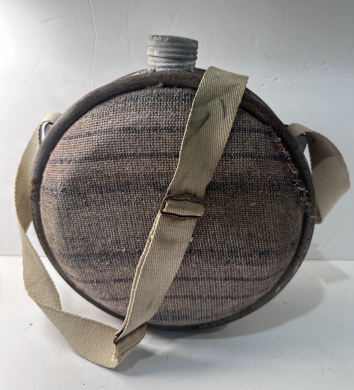 Vintage Antique 1950 Military Boyco Canteen Metal Cloth Cover Canvas Strap & Cap Vintage Antique 1950 Military Boyco Canteen Metal Cloth Cover Canvas Strap & Cap