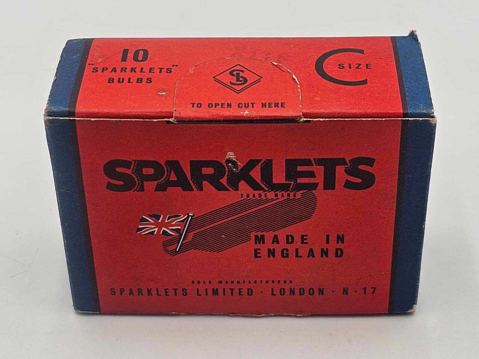 NOS Vintage Sparklets Bulbs Limited England 10 Bulbs Cartridges Unopened 10 Pack