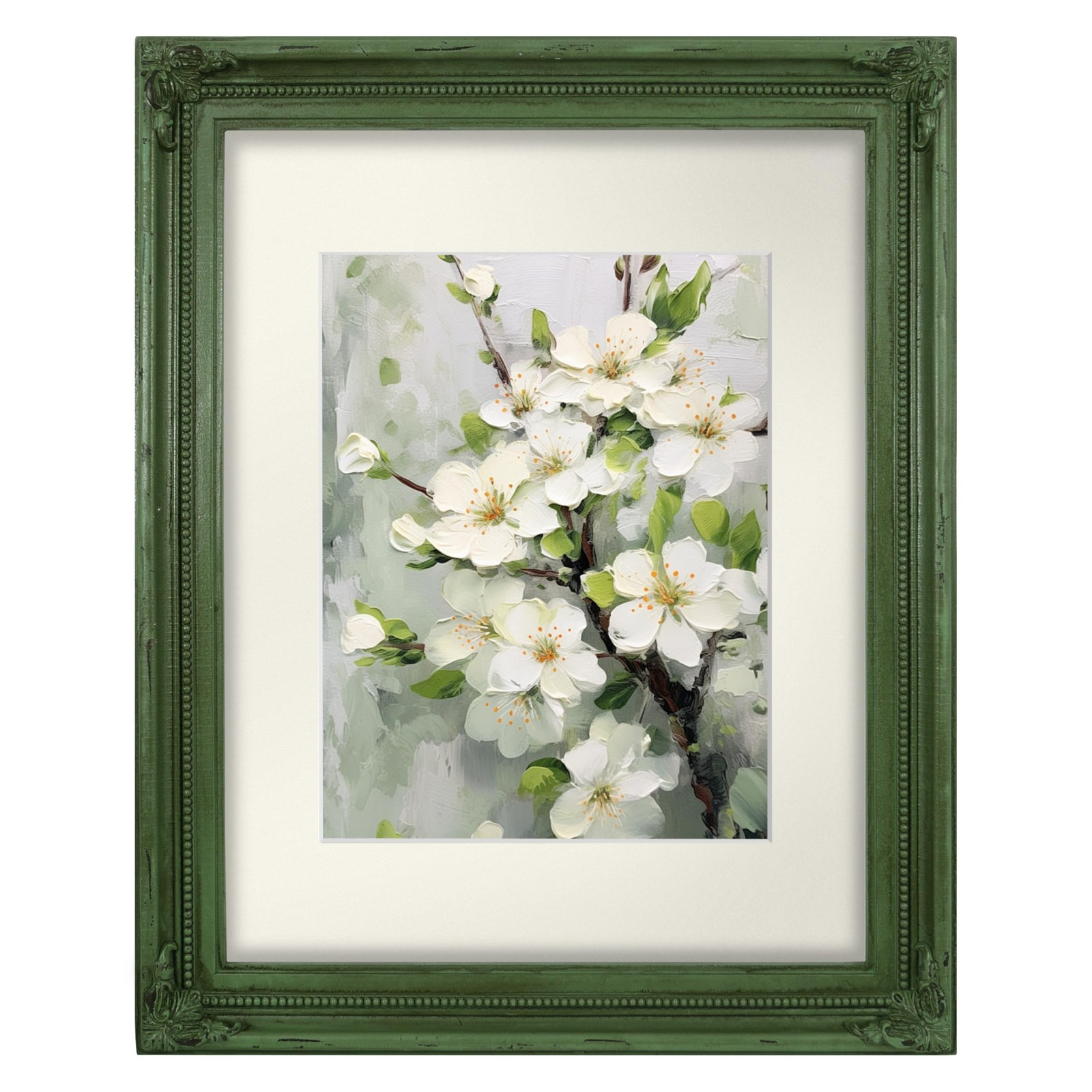SIMONS SHOP 11x14 Picture Frame Matted 8x10 Distressed Green Rustic SIMONS SHOP 11x14 Picture Frame Matted 8x10 Distressed Green Rustic