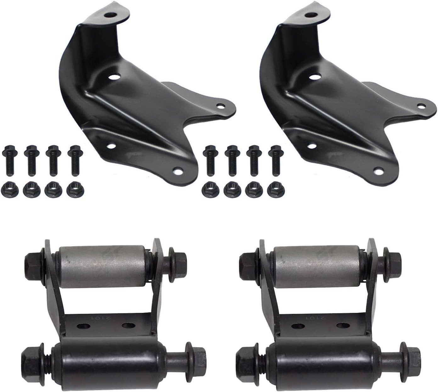 Rearward Leaf Spring Shackle Bracket LH & RH for 1986-1996 Ford F150 for 1992-20