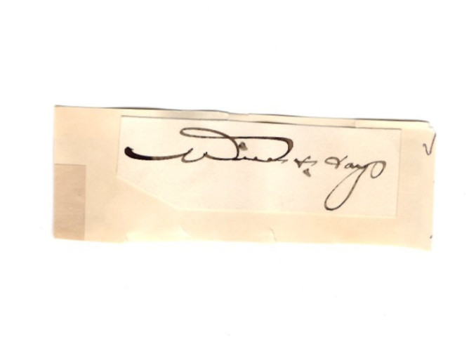 Will H. Hays (1879-1954) Signed Clip / Autograph Chair Republican Natl Committee Will H. Hays (1879-1954) Signed Clip / Autograph Chair Republican Natl Committee