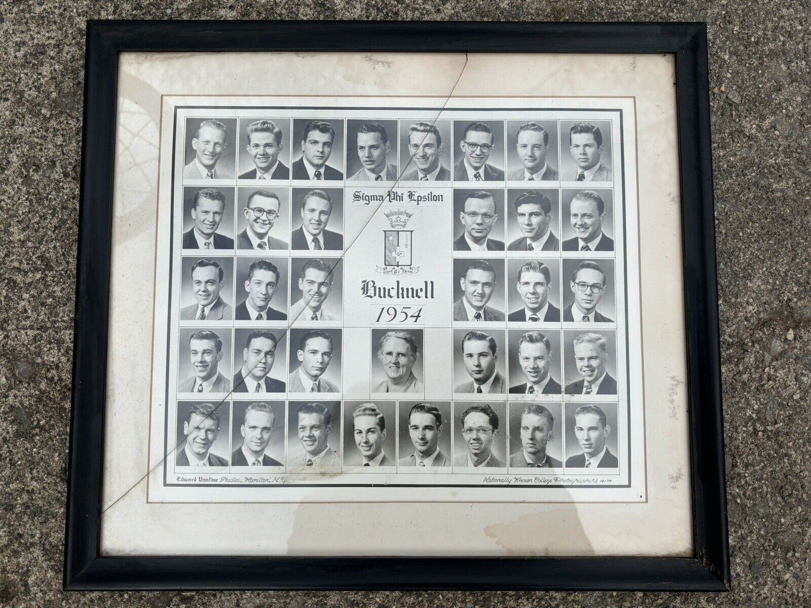 Bucknell University Sigma Phi Epsilon Fraternity Photo 1954