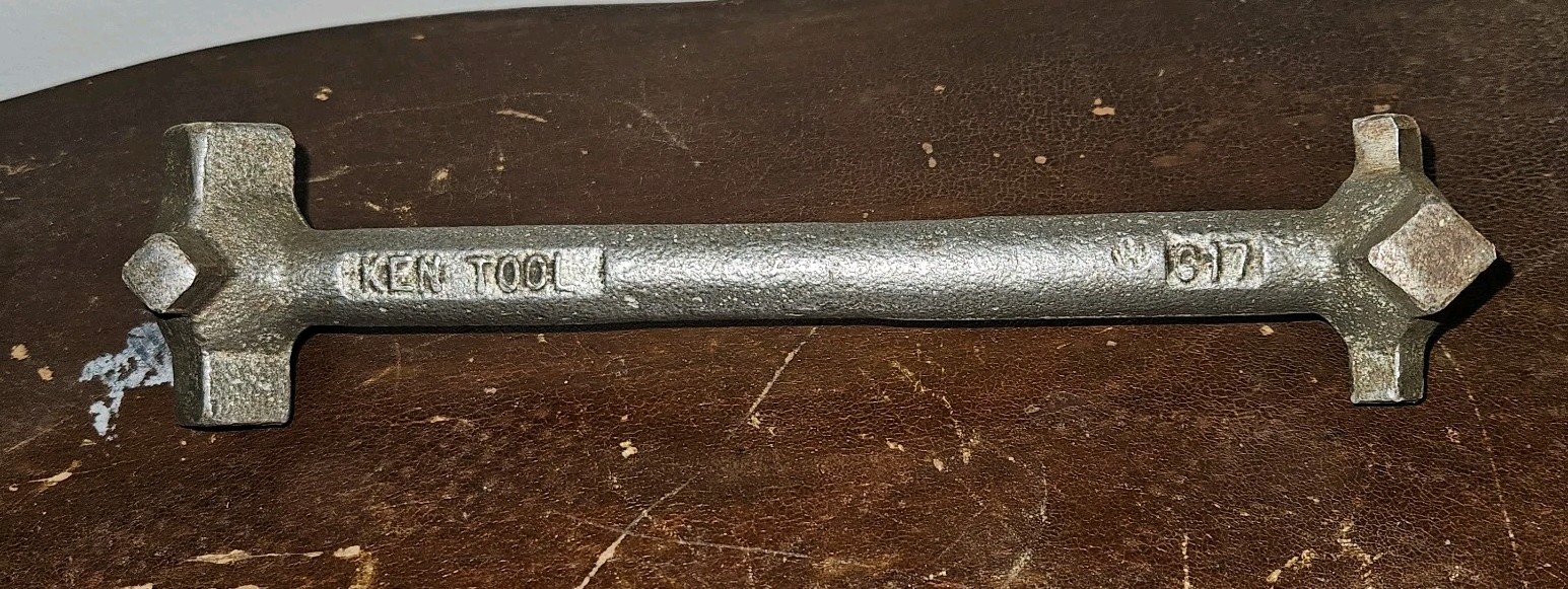 Ken Tool G17 vintage Drain Plug Square Drive  Multi Size Wrench Tool