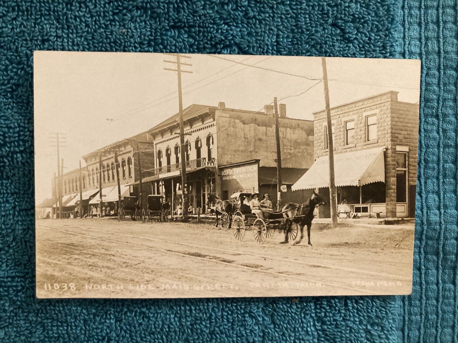 RPPC Parma Michigan Downtown Horse & Buggy Pesha Photo Unposted c1910 RPPC Parma Michigan Downtown Horse & Buggy Pesha Photo Unposted c1910