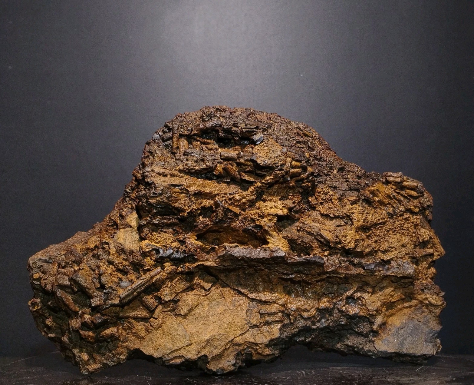 Rare Jack Straw Limonite after Marcasite Pseudo 1lb 11oz Large 6.5 Rare Jack Straw Limonite after Marcasite Pseudo 1lb 11oz Large 6.5