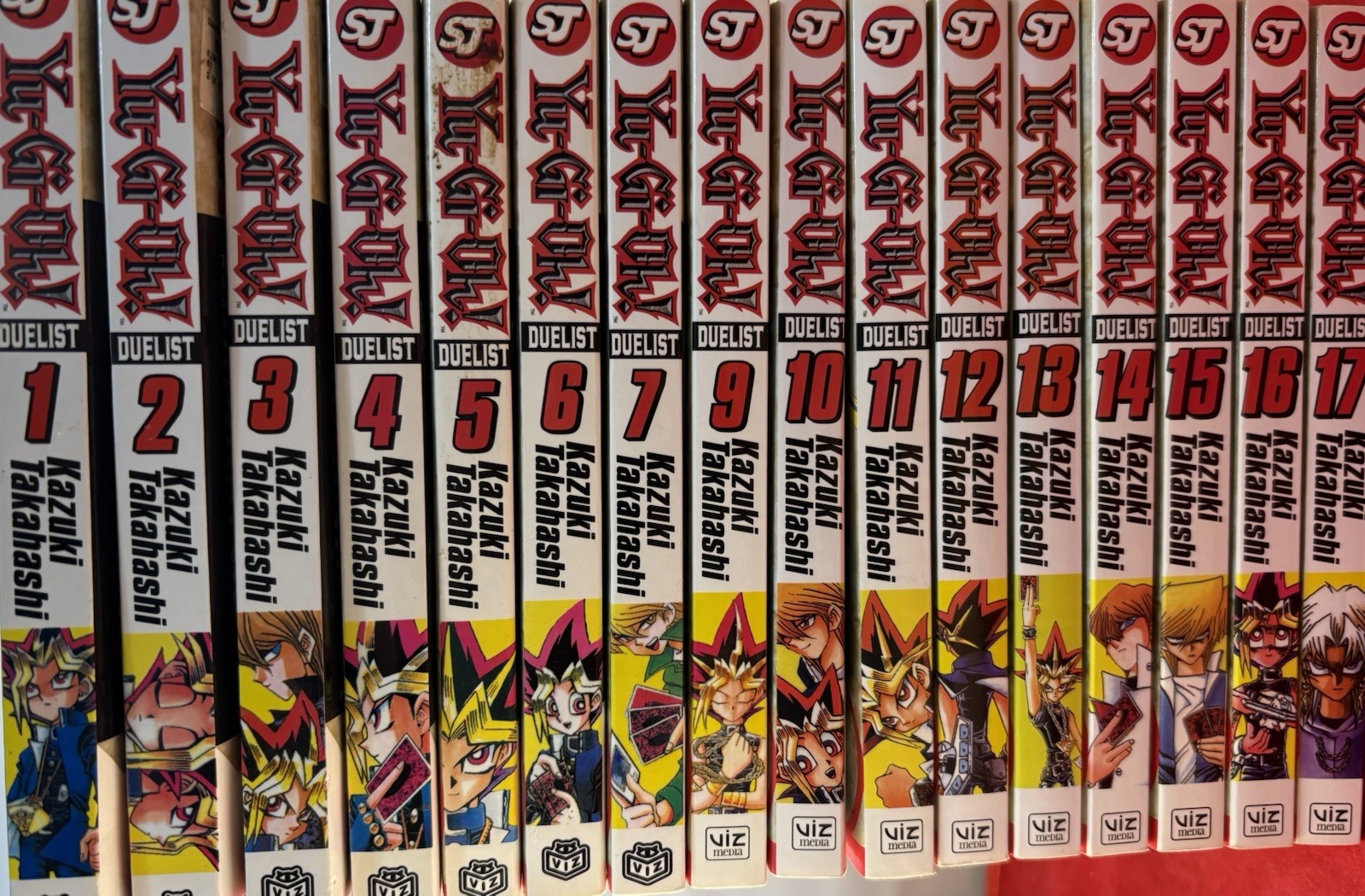 Yu Gi Oh Shonen Jump Manga Duelist Graphic Vols 1-7, 9-17 1st printing