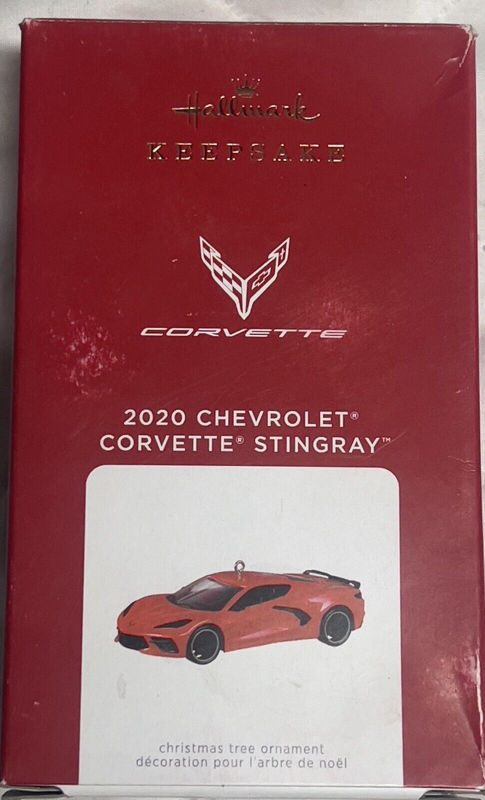 Hallmark Keepsake 2021 Red Chevrolet Corvette Stingray Ornament - QXI7302
