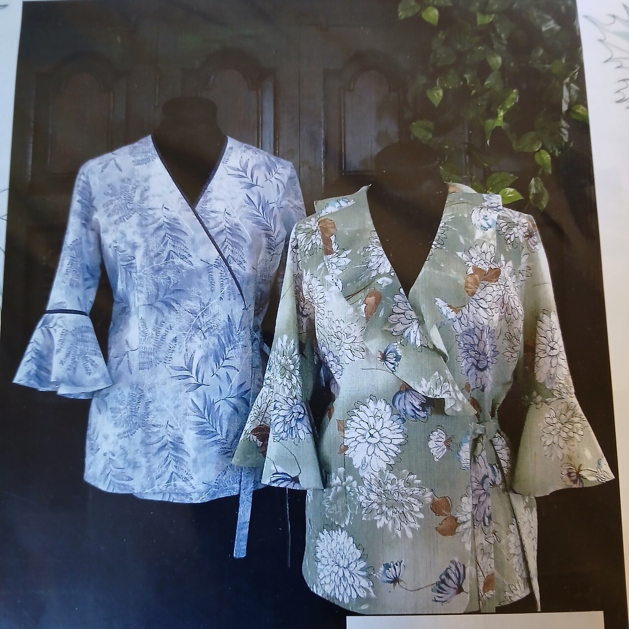 Peasant Romantica Wrap Peasant Blouse Brensan Studios BSSI24 4-18 S-XL Sewing