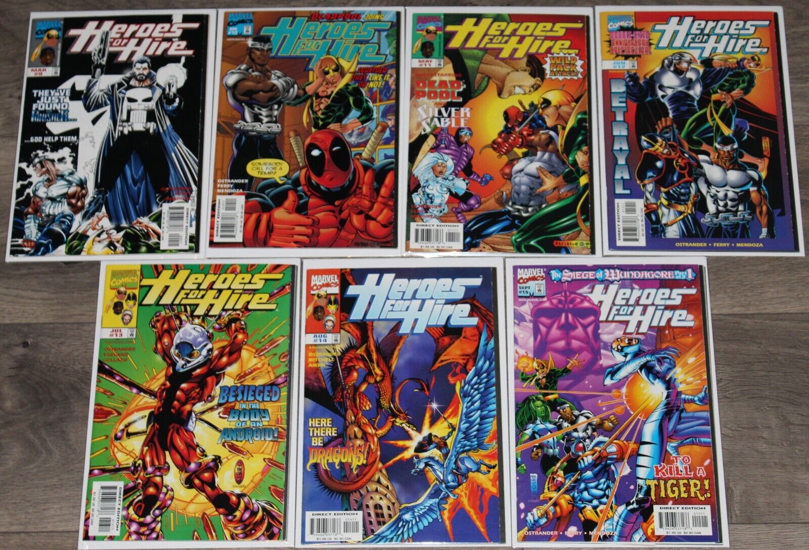 Heroes for Hire Marvel Comics Lot: #9-#15  - Marvel - (1997-1998) - High Grade