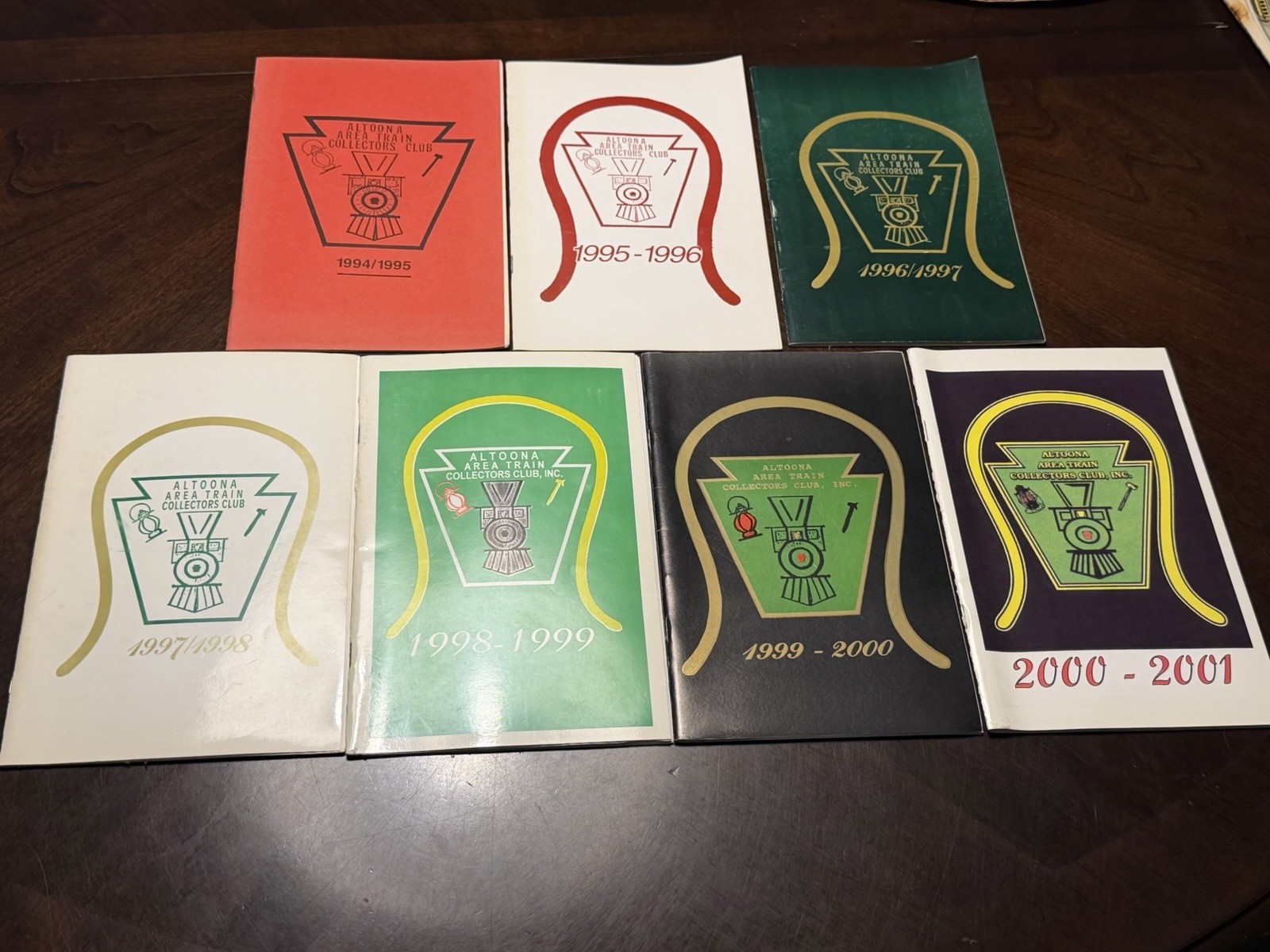 Altoona Area Train Collectors Club Directory Lot 1994-2001 Pennsylvania RR 7pc 
